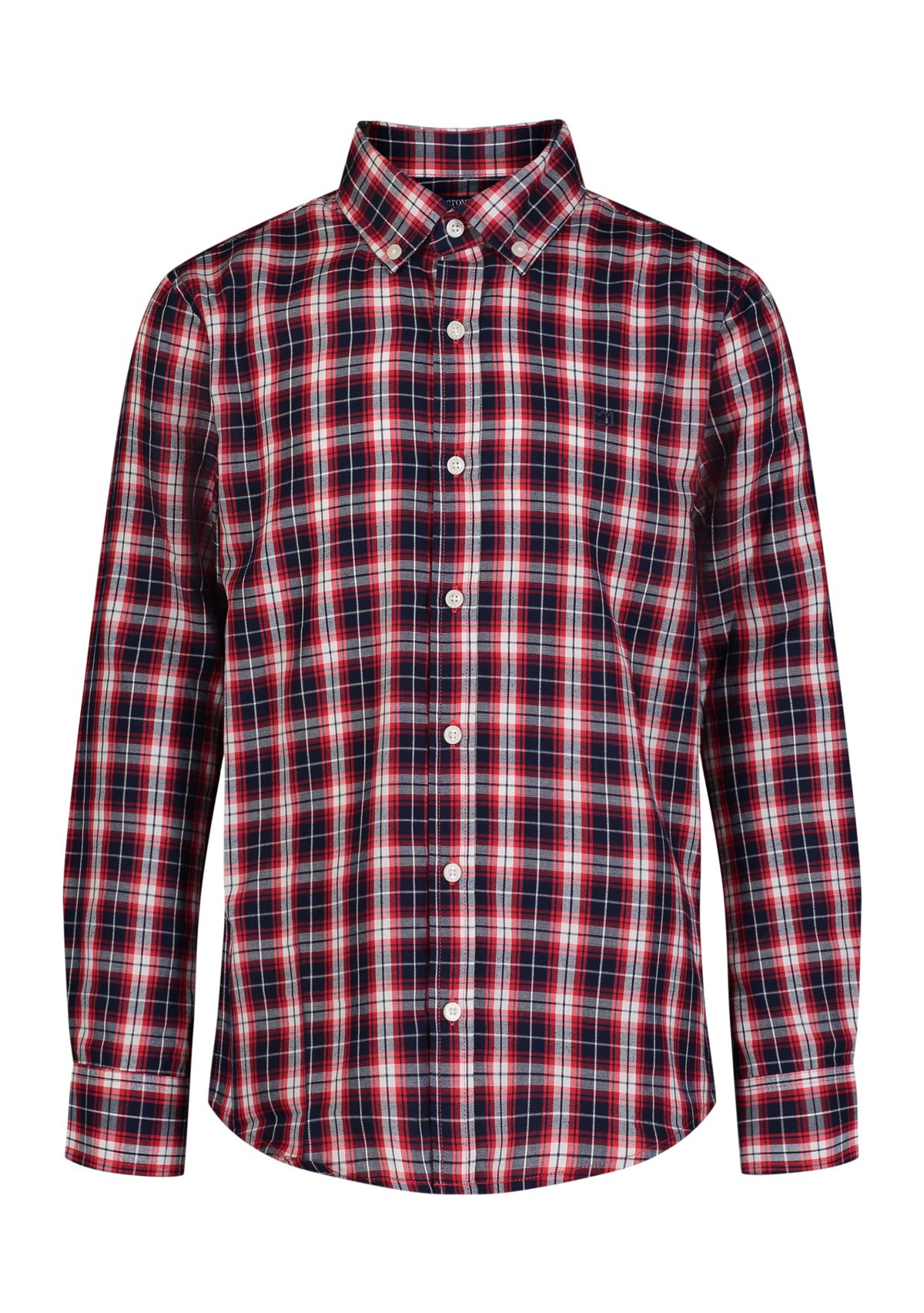Boys 4-7 Woven Brushed Twill Button Down Shirt