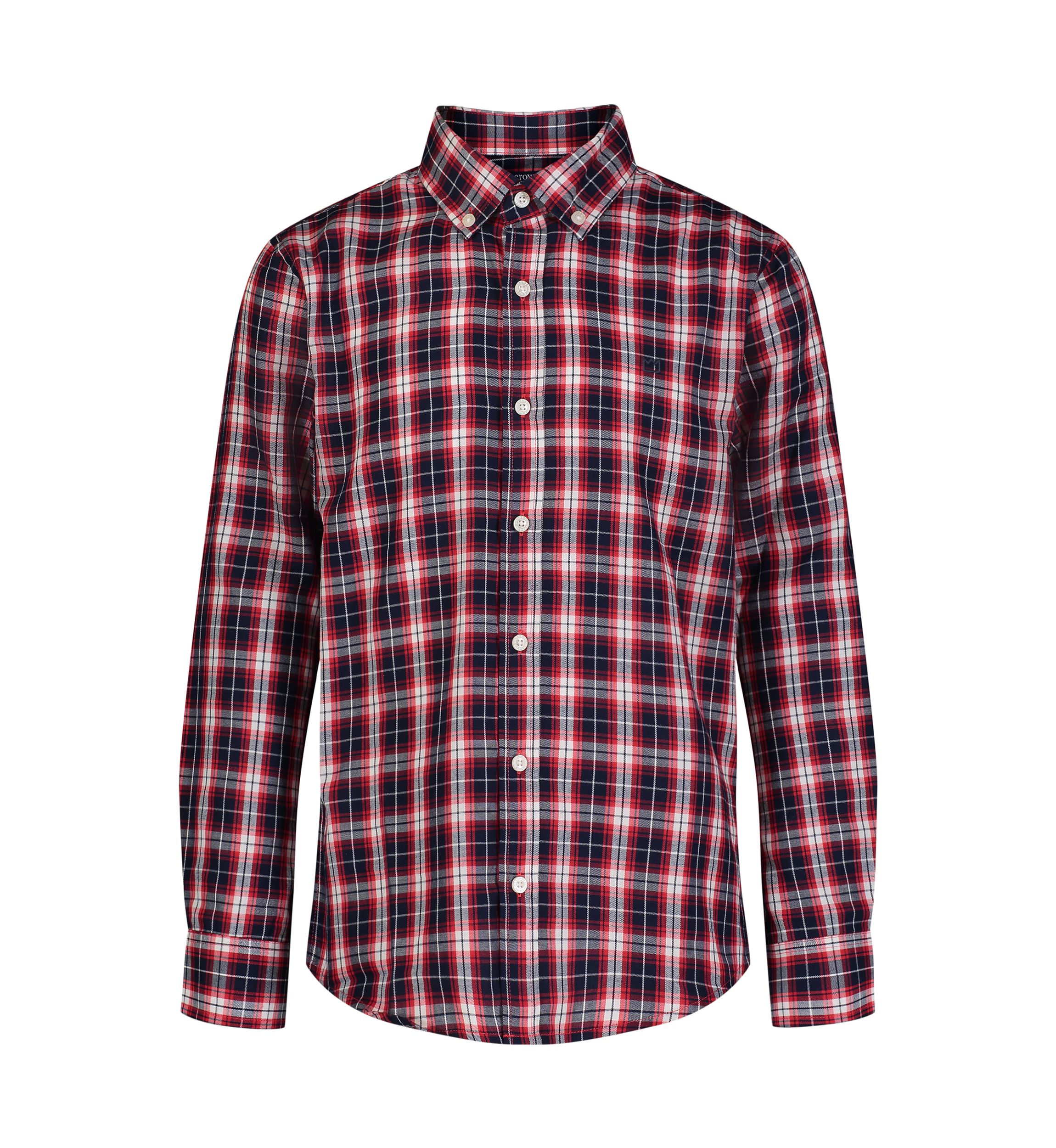 Boys 8-20 Woven Brushed Twill Button Down Shirt
