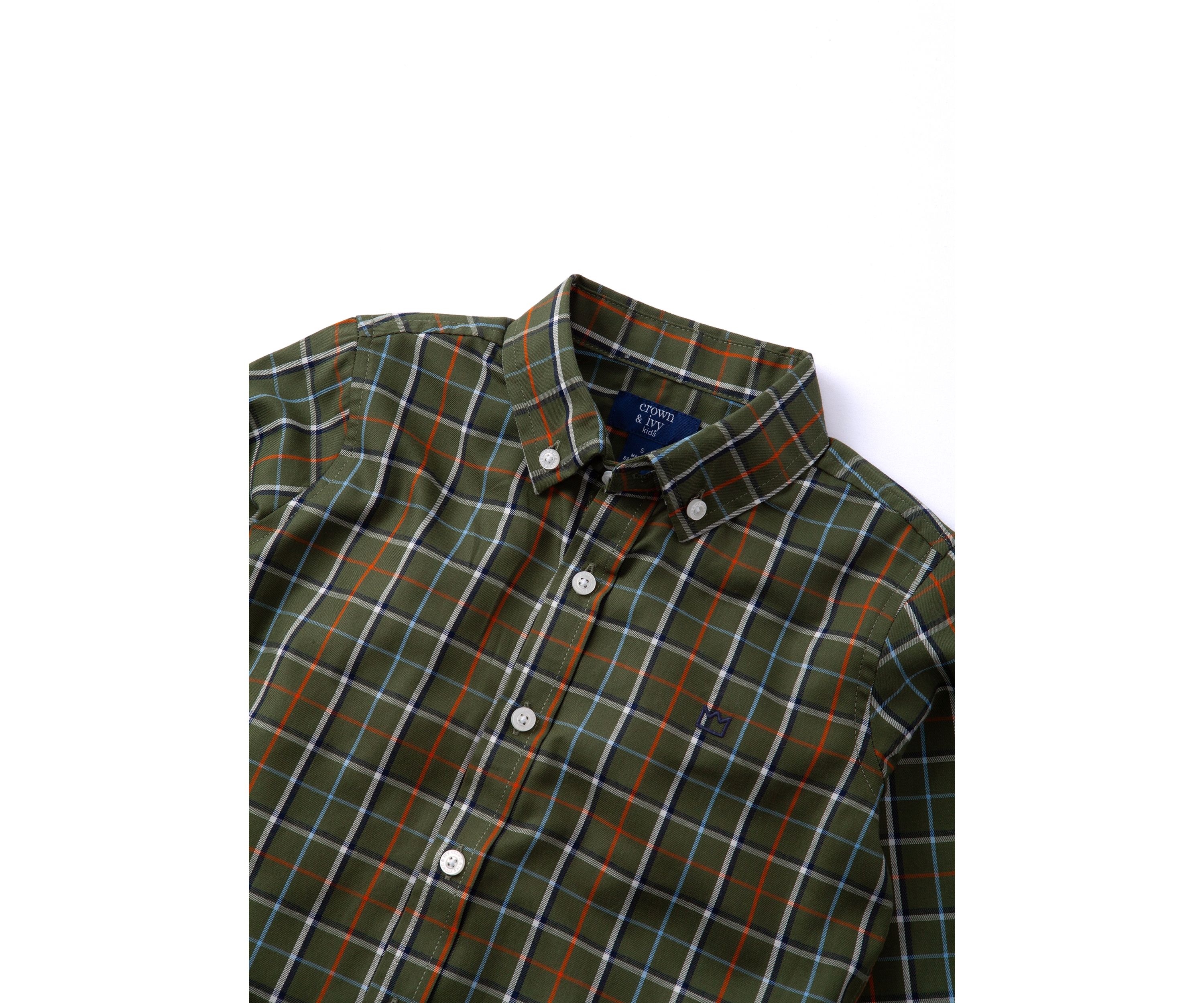 Boys 4-7 Printed Button Down Shirt 