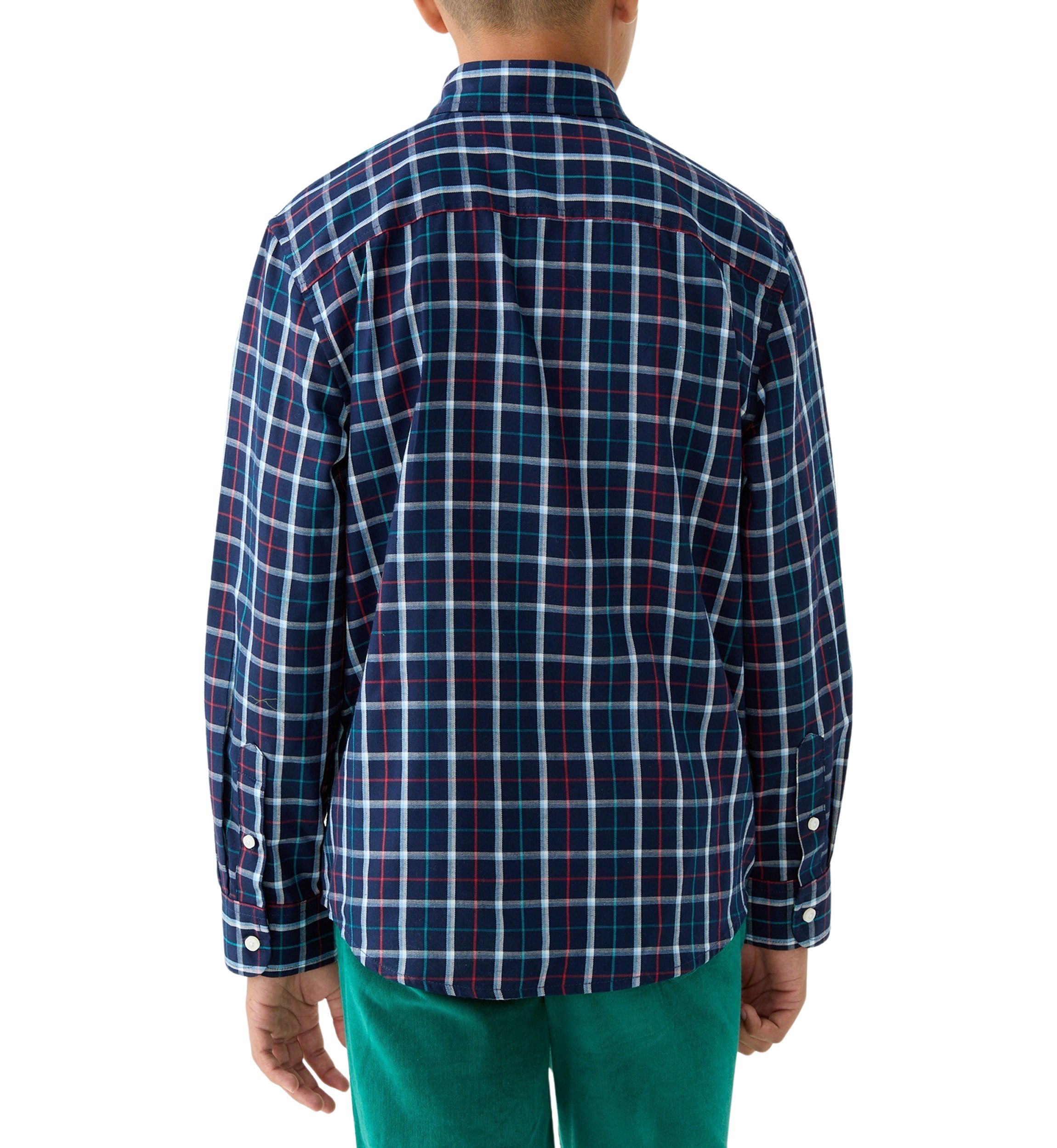 Boys 8-20 Husky Long Sleeve Woven Brushed Twill Shirt