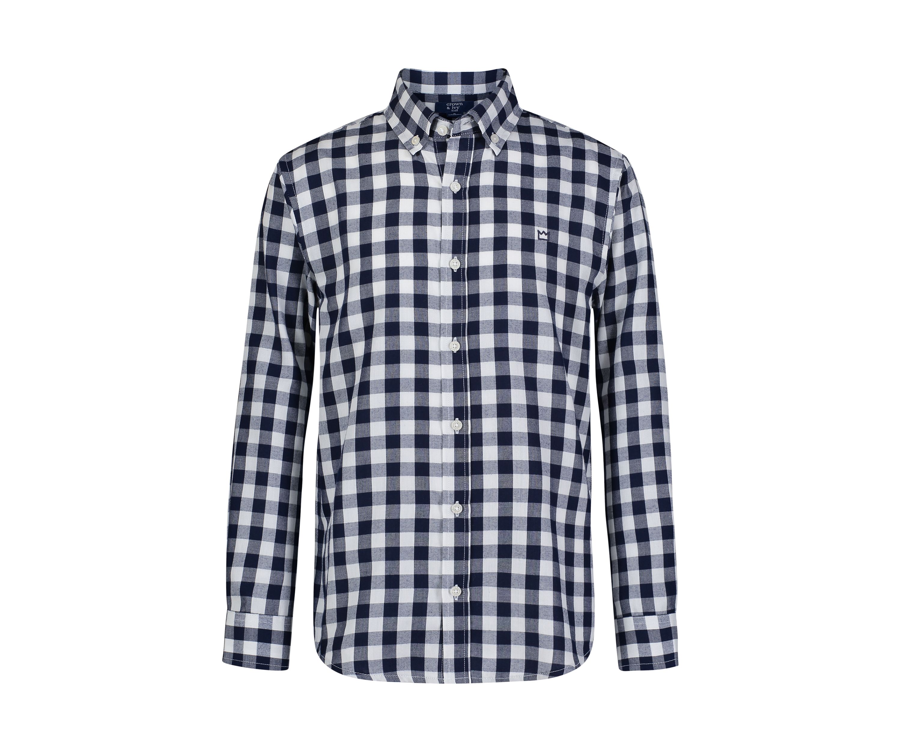Boys 8-20 Woven Brushed Twill Button Down Shirt