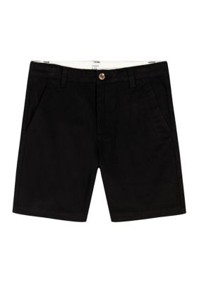 Crown & Ivy Boys 8-20 7" Fit and Flare Twill Shorts