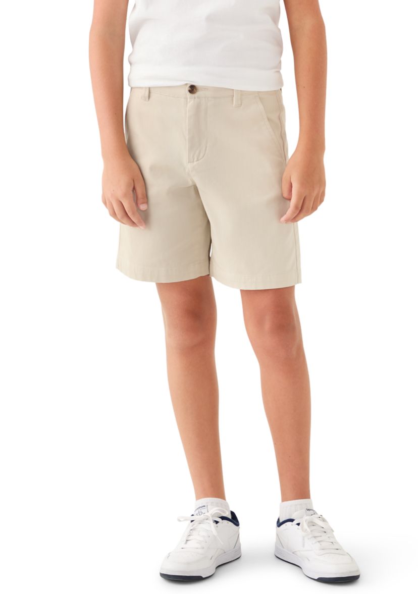 Crown & Ivy™ Boys 8-20 7-Inch Flat Front Twill Shorts | Belk