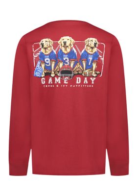 Crown & Ivy Boys 4-7 Long Sleeve Game Day Graphic T-Shirt