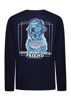 Crown & Ivy Boys 8-20 Long Sleeve Loyal Friend Graphic Shirt