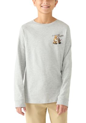 Crown & Ivy Boys 8-20 Dog Banjo Graphic Long Sleeve Shirt