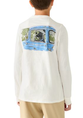 Crown & Ivy Boys 8-20 Truck Graphic Long Sleeve Shirt