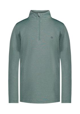 Crown & Ivy Boys 4-7 Feeder Striped 1/4 Zip Pullover