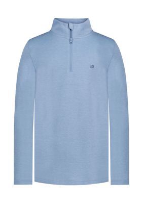 Crown & Ivy Boys 4-7 Feeder Striped 1/4 Zip Pullover