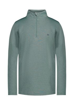 Crown & Ivy Boys 8-20 Feeder Stripe Quarter Zip Pullover