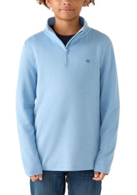 Crown & Ivy Boys 8-20 Feeder Striped 1/4 Zip Pullover