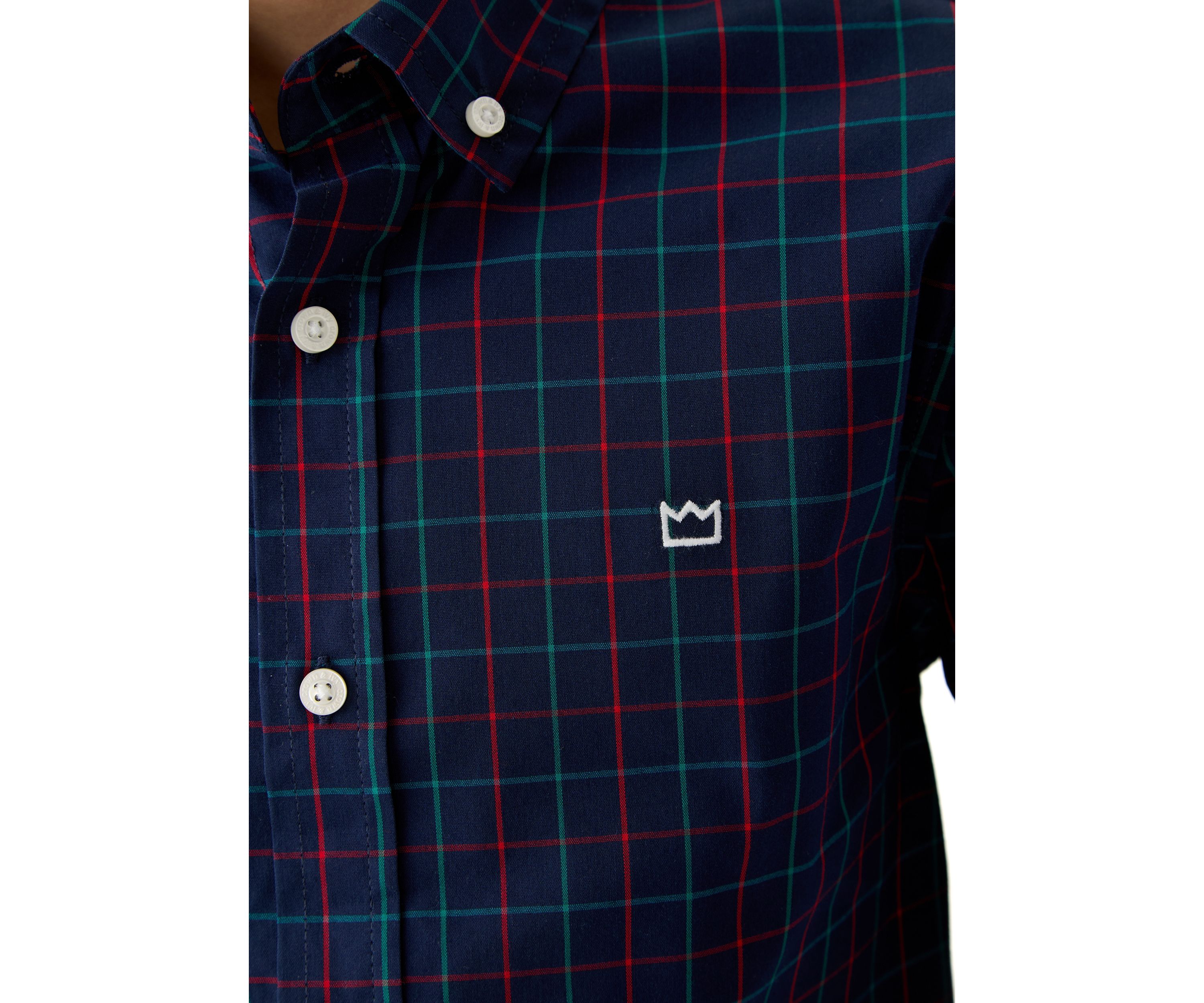 Boys 8-20 Poplin Plaid Shirt