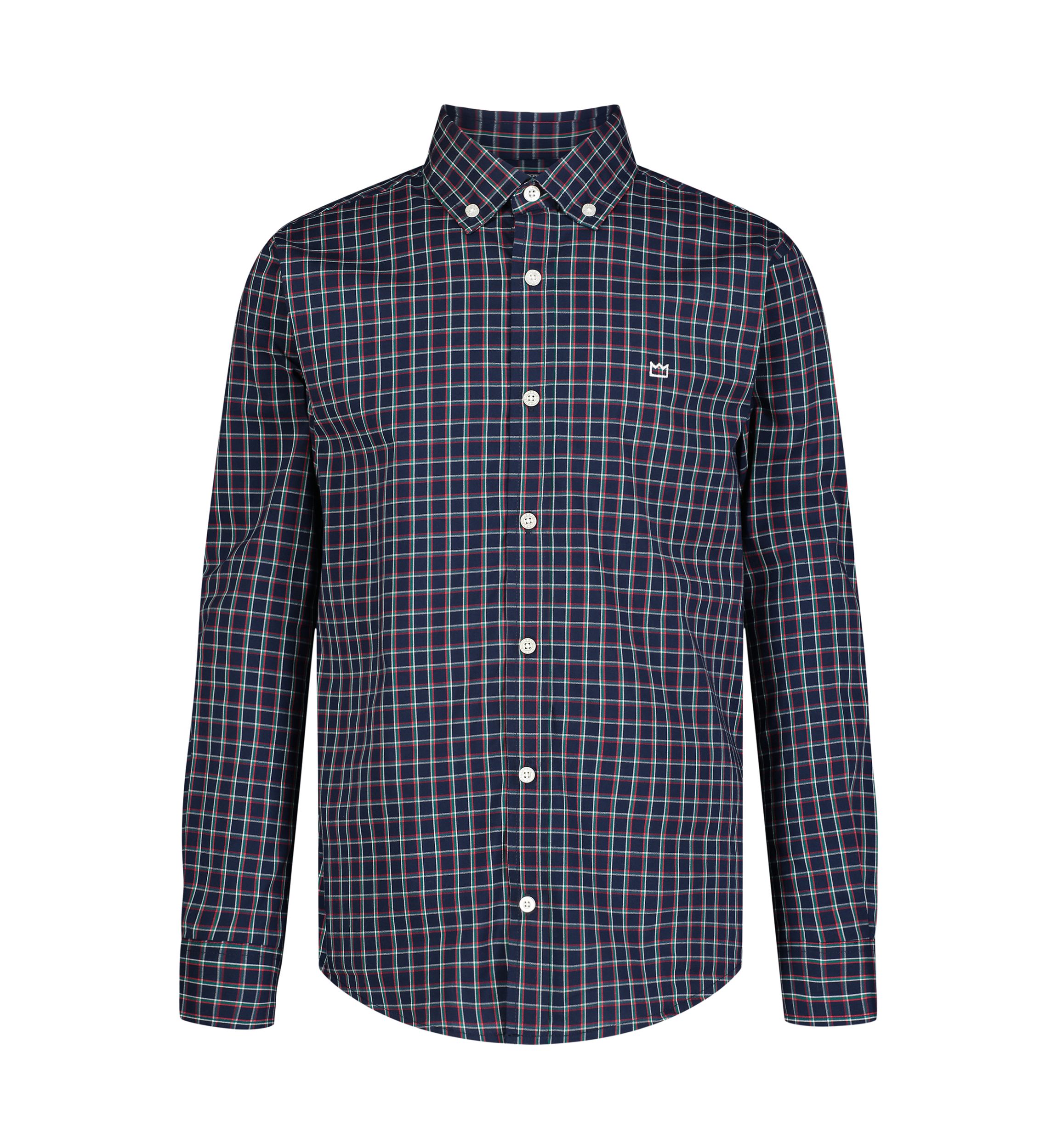 Boys 8-20 Printed Poplin Shirt