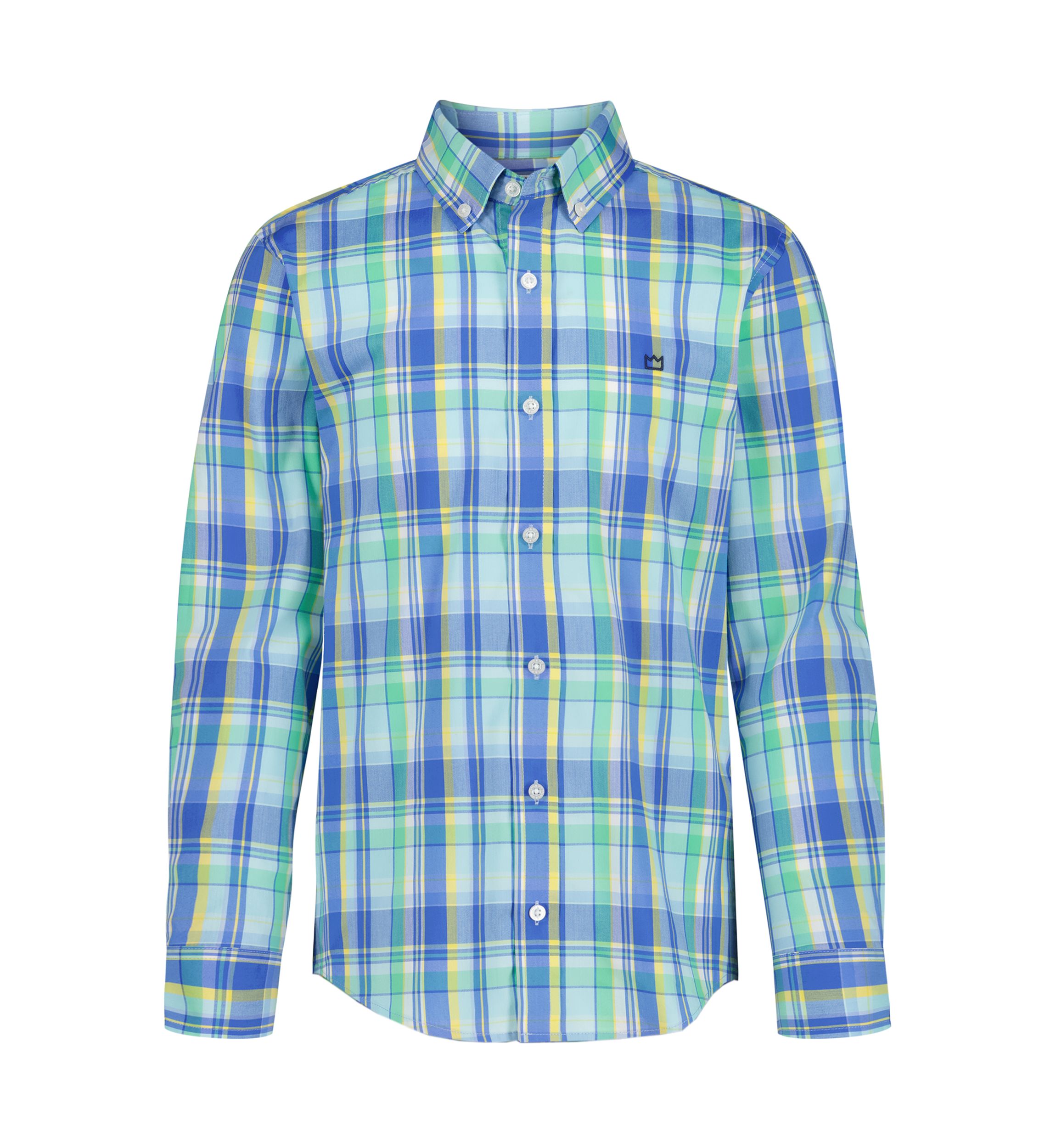 Boys 8-20 Husky Summer Plaid Poplin Shirt