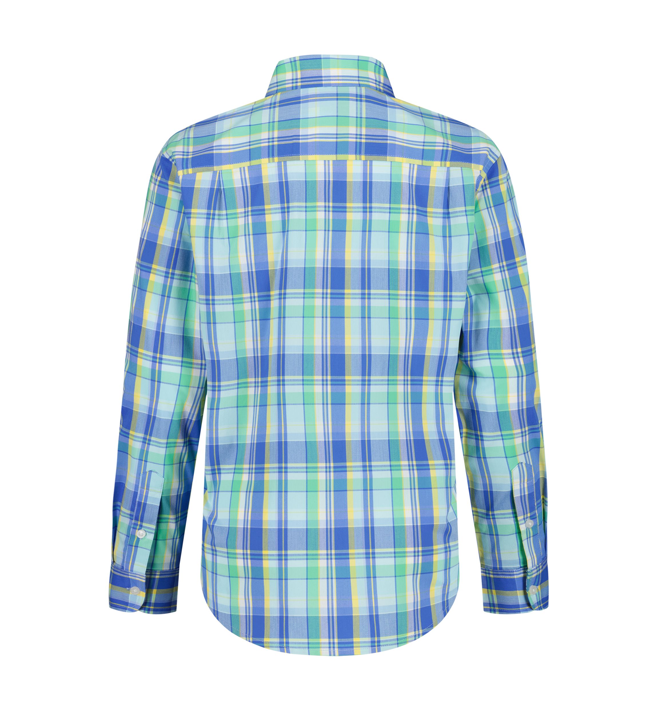 Boys 8-20 Husky Summer Plaid Poplin Shirt