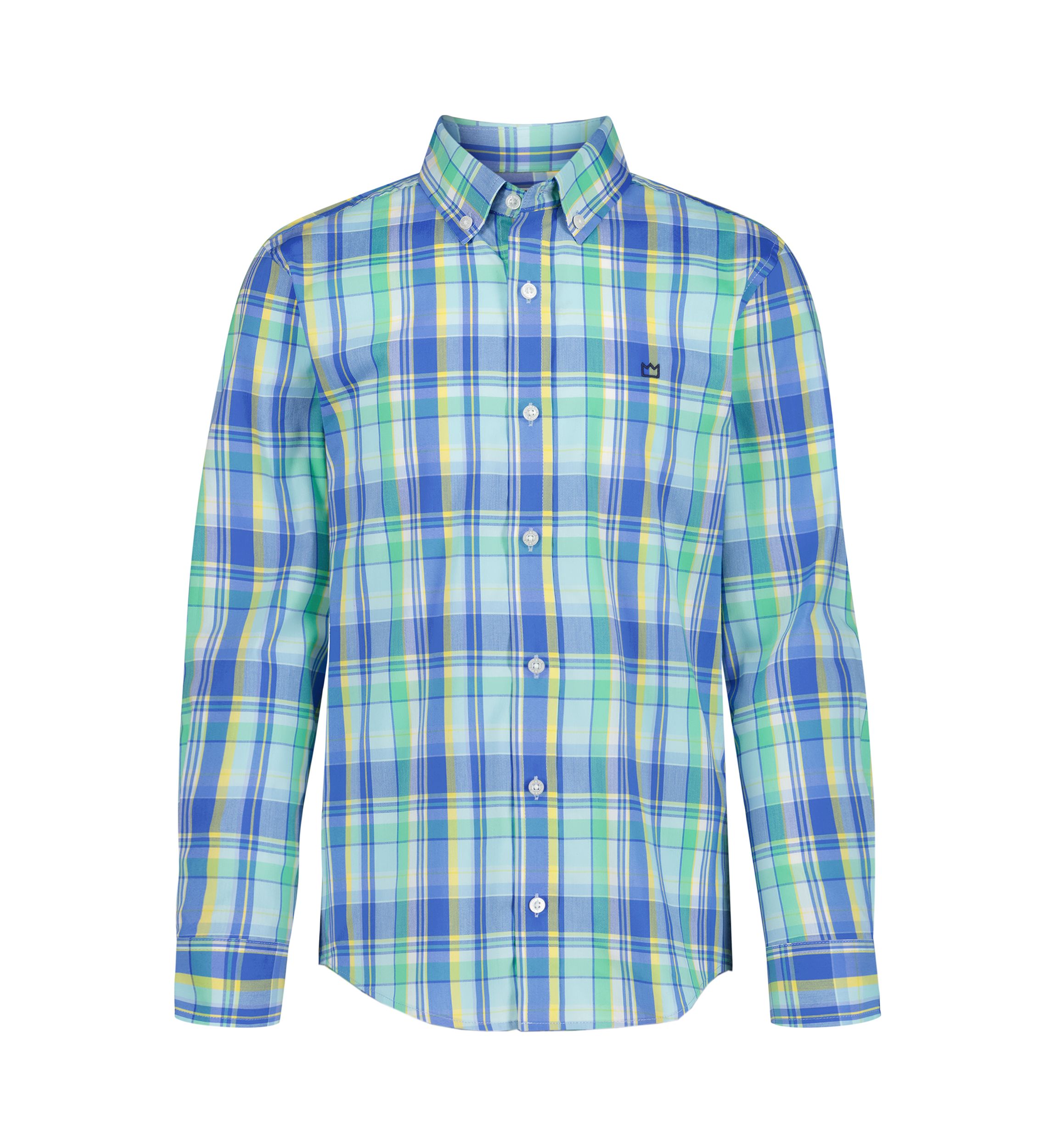 Haut Crown & Ivy Manches Froncées Rayé Bleu Chambray Et Blanc - Taille 8, Occasion Très Bon état