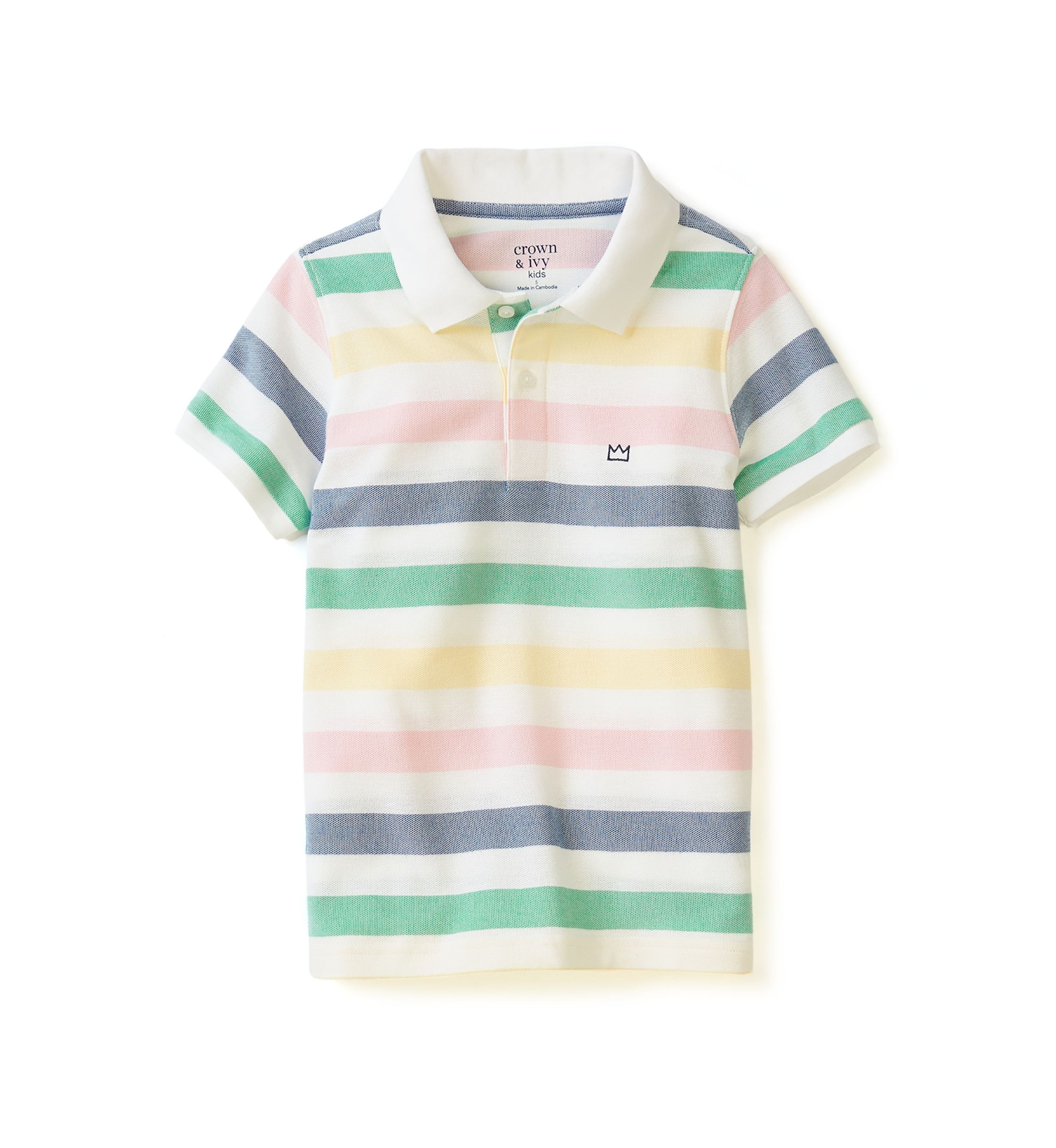 Boys 4-7 Striped Polo Shirt 