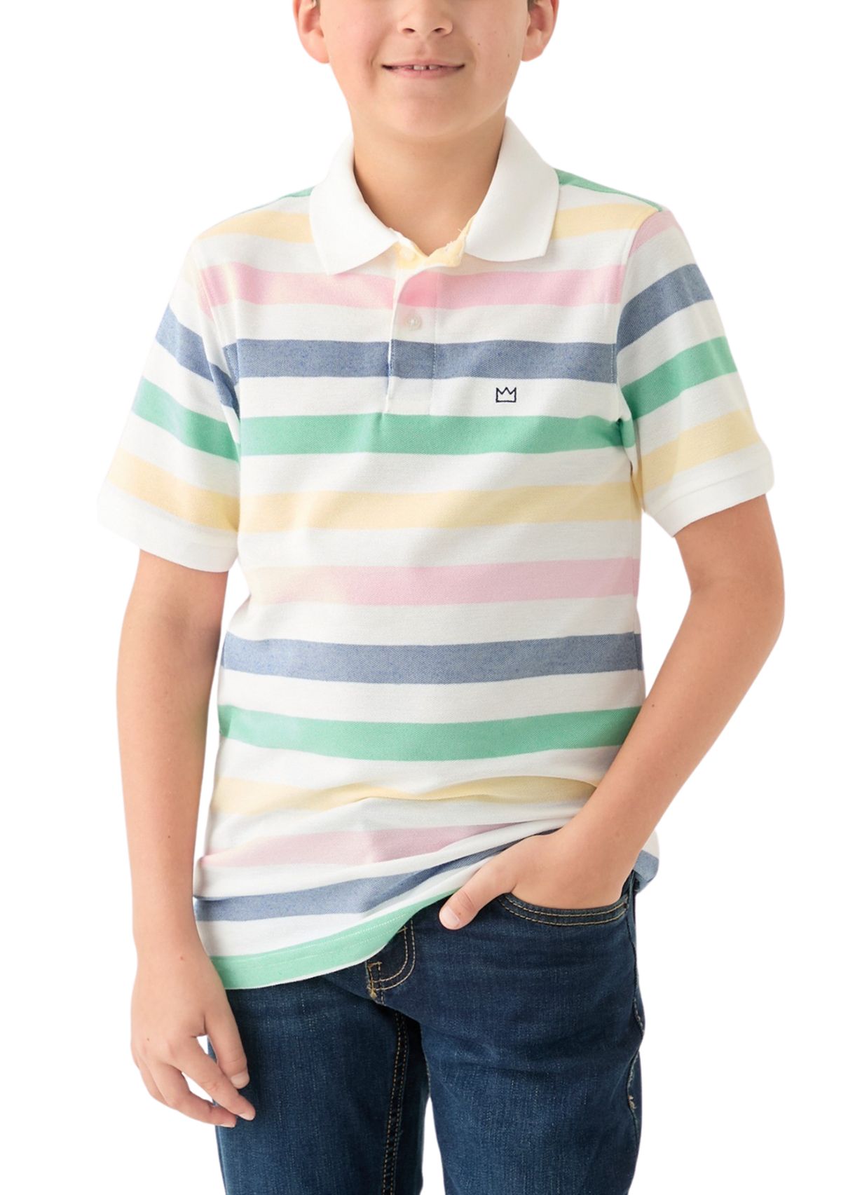 Boys 8-20 Spring Stripe Lacoste Piqué Polo Shirt
