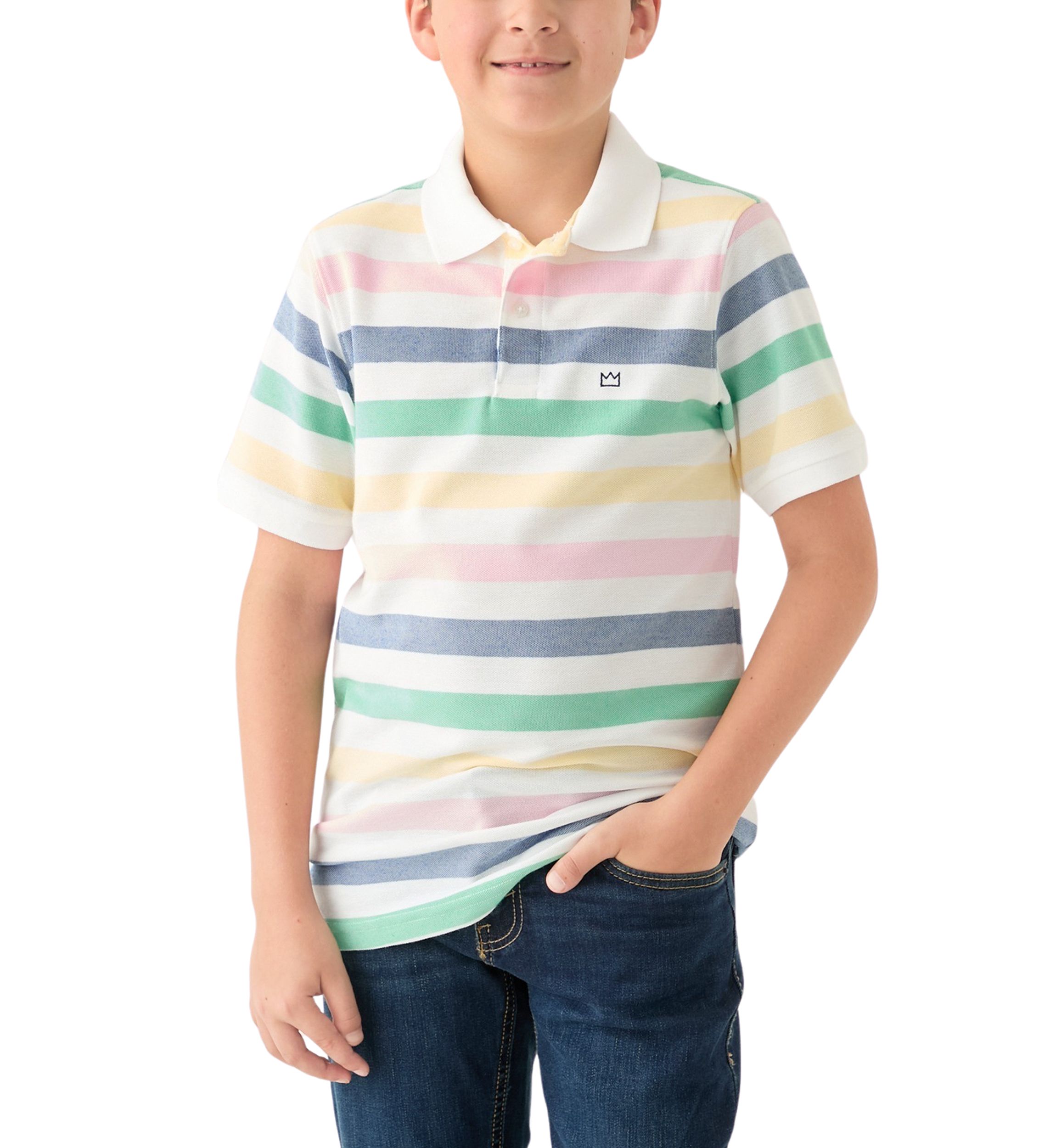 Boys 8-20 Spring Stripe Lacoste Piqué Polo Shirt