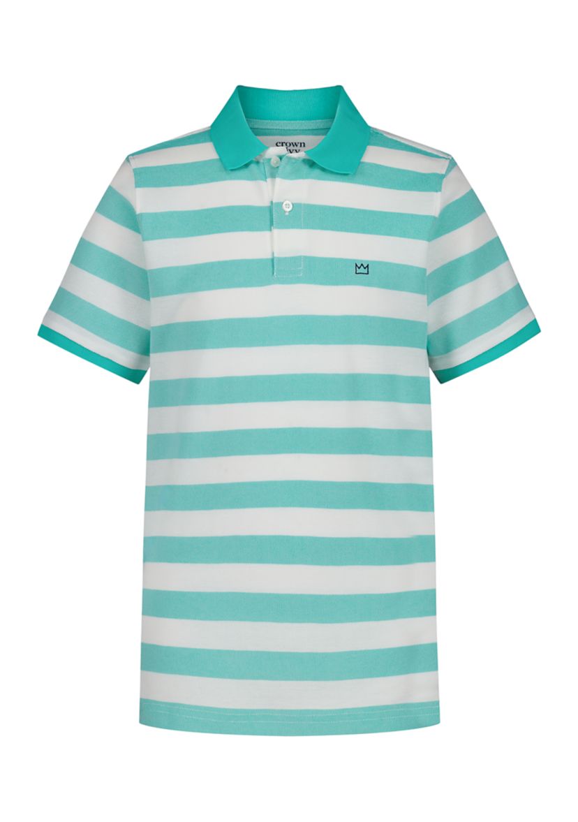 Boys 8-20 Varsity Stripe Pique Polo Shirt