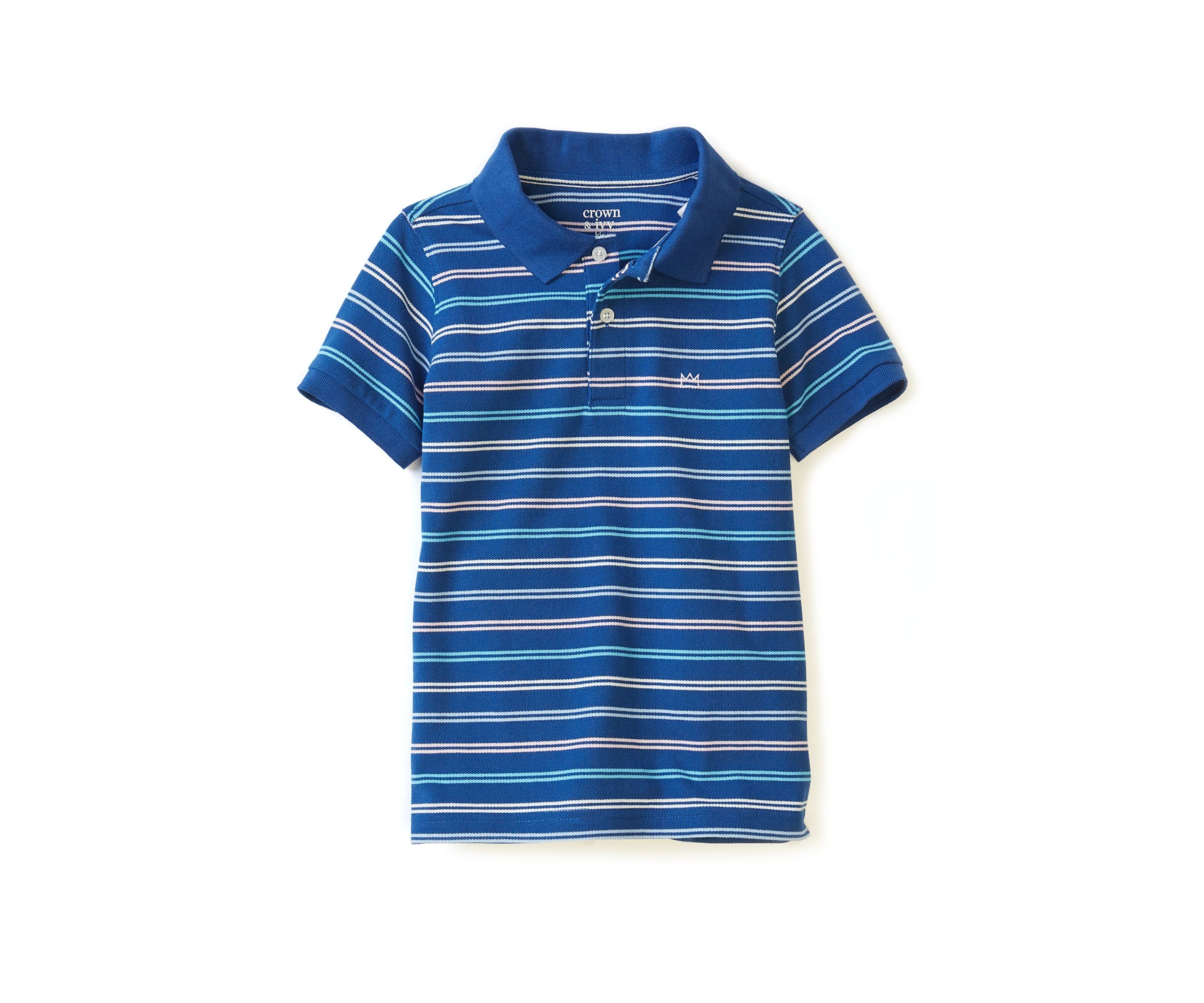 Boys 4-7 Double Stripe Piqué Polo Shirt