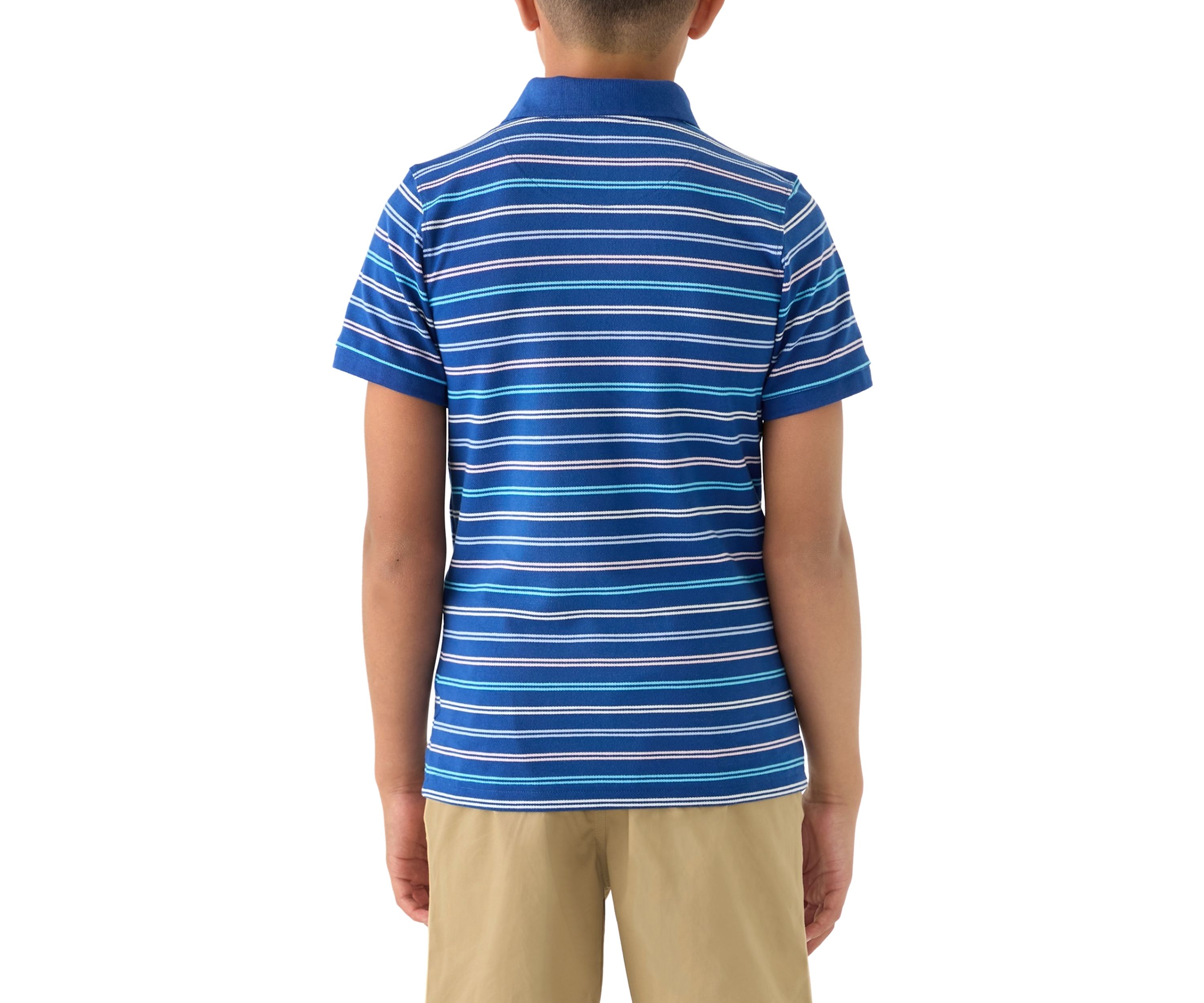 Boys 8-20 Double Stripe Piqué Polo Shirt