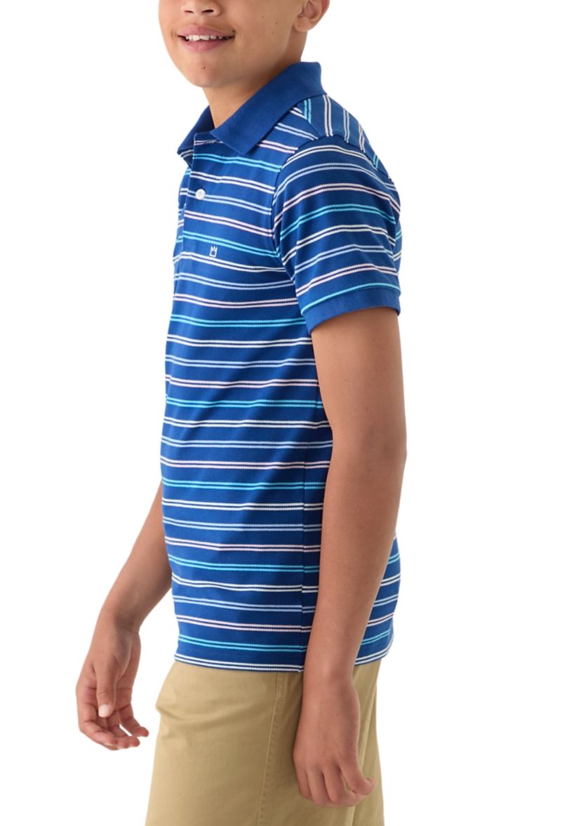 Boys 8-20 Double Stripe Piqué Polo Shirt