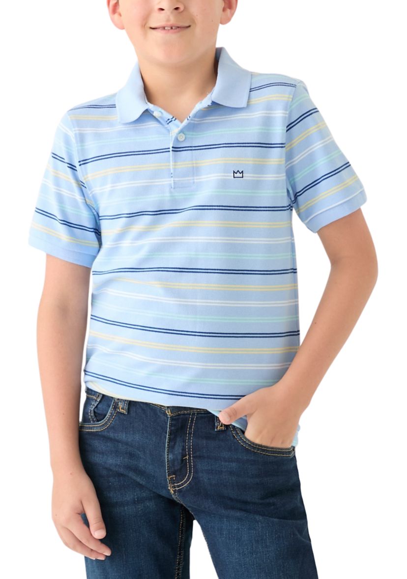 Boys 8-20 Double Stripe Piqué Polo Shirt
