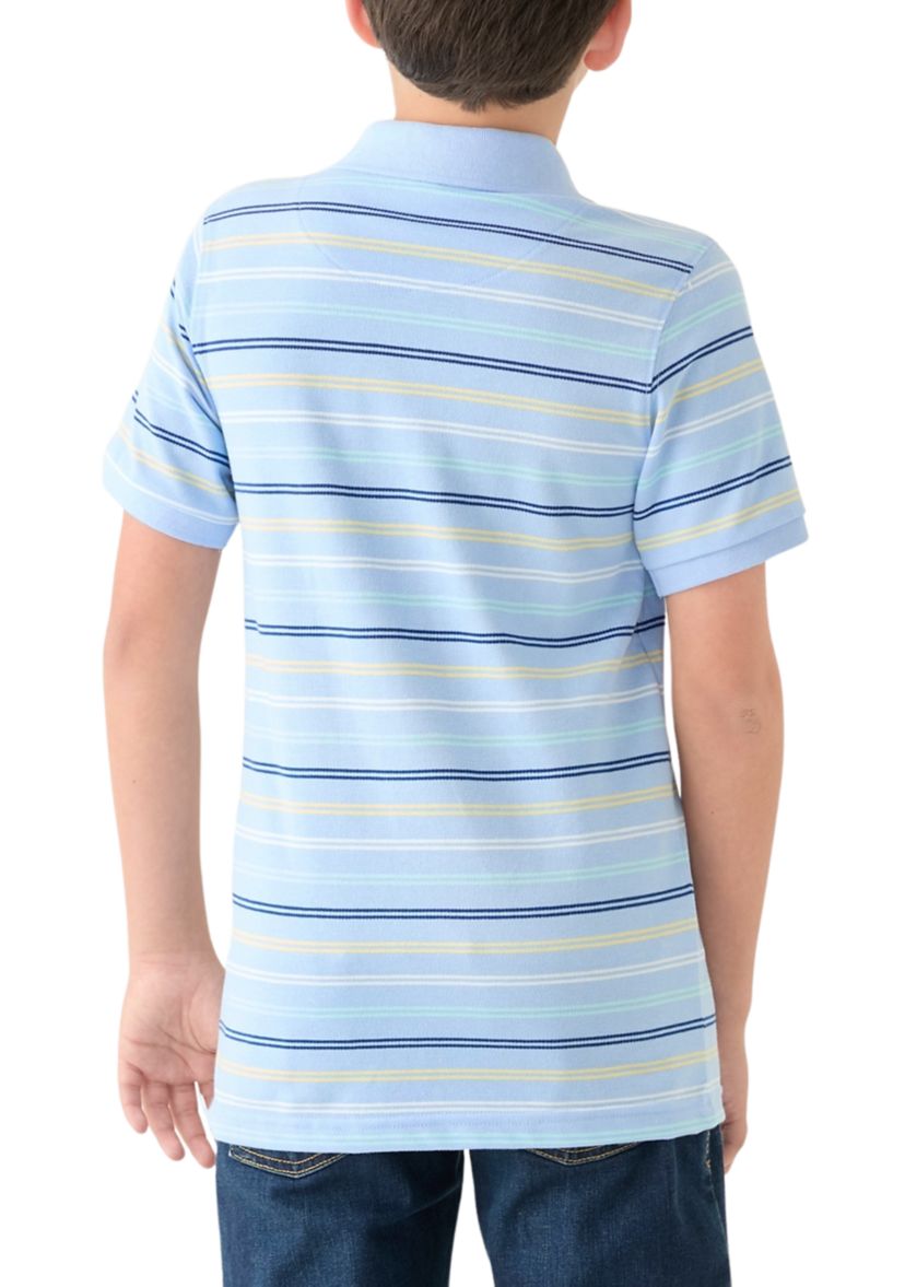 Boys 8-20 Double Stripe Piqué Polo Shirt