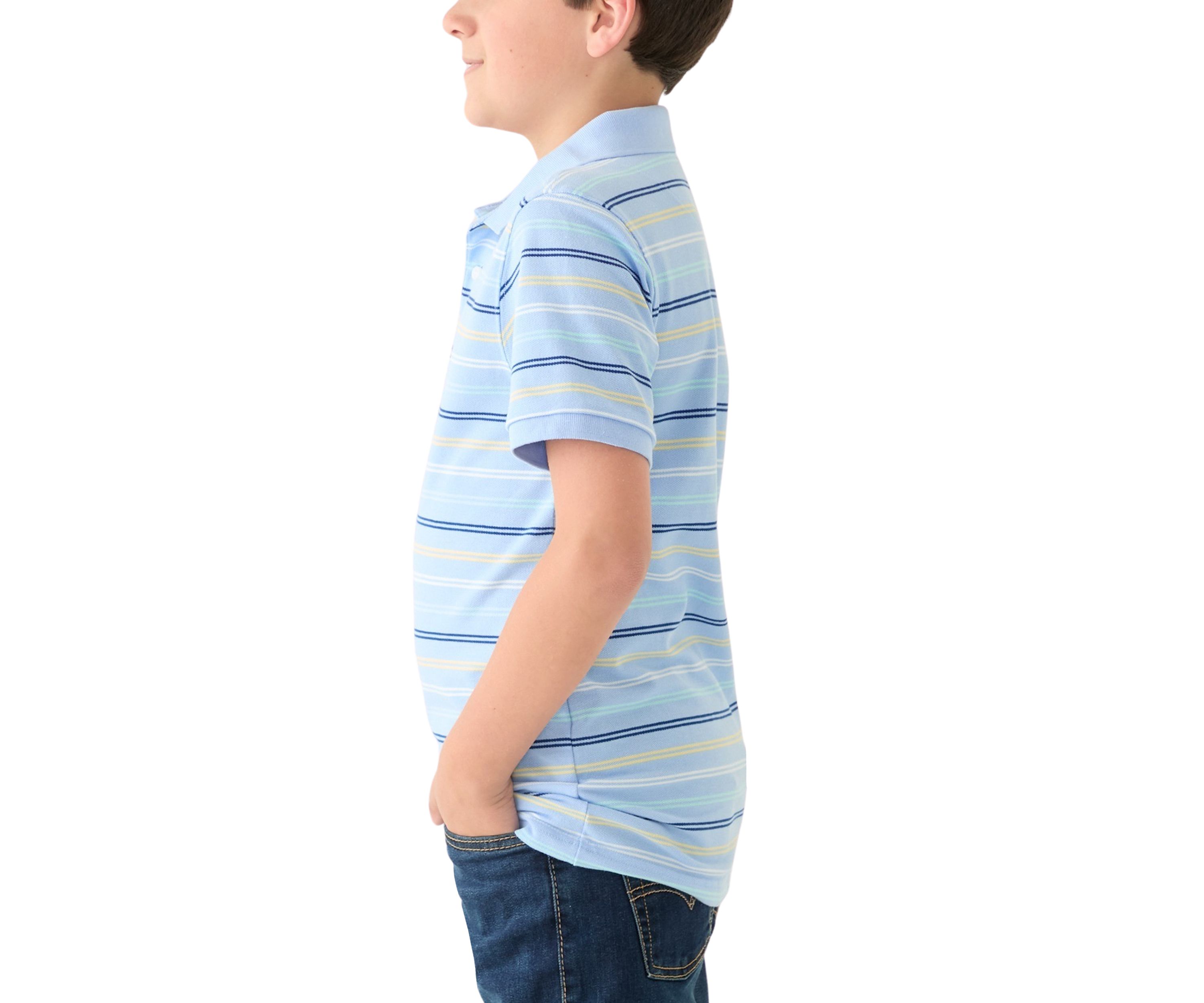 Boys 8-20 Double Stripe Piqué Polo Shirt
