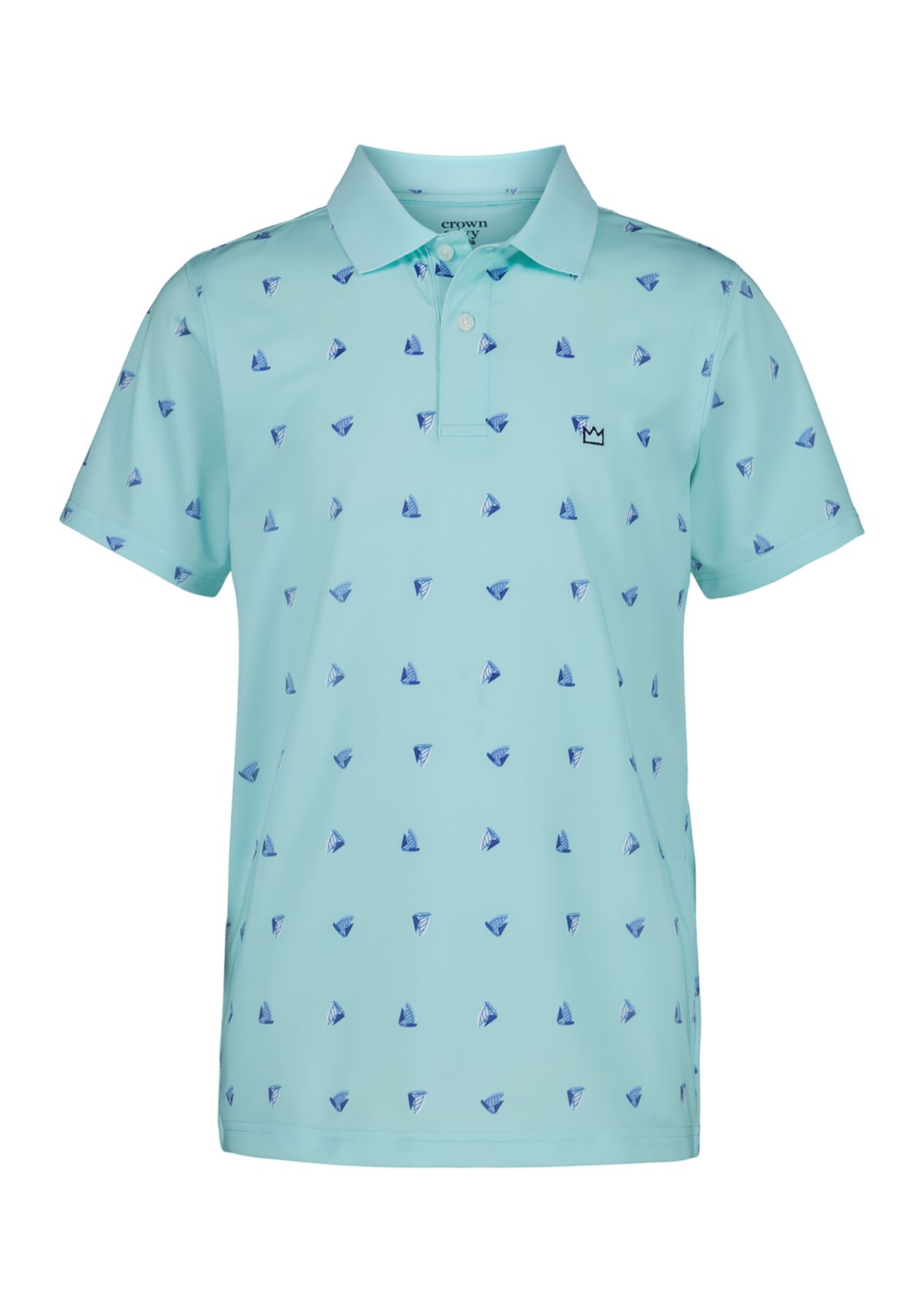 Boys 8-20 Boat Print Jersey Polo Shirt 