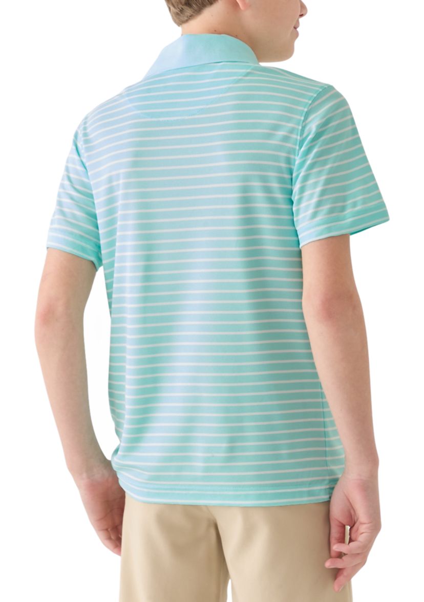 Boys 8-20 Short Sleeve Stripe Performance Polo Shirt