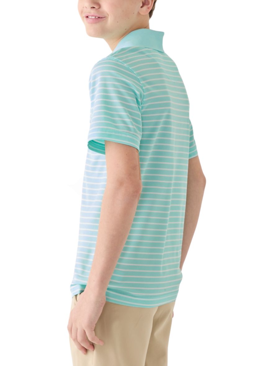 Boys 8-20 Short Sleeve Stripe Performance Polo Shirt