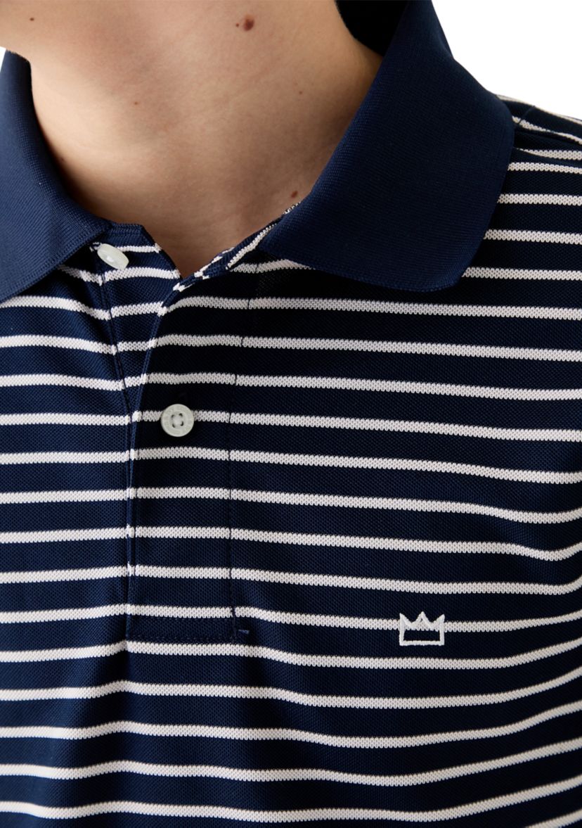 Boys 8-20 Short Sleeve Stripe Performance Polo Shirt