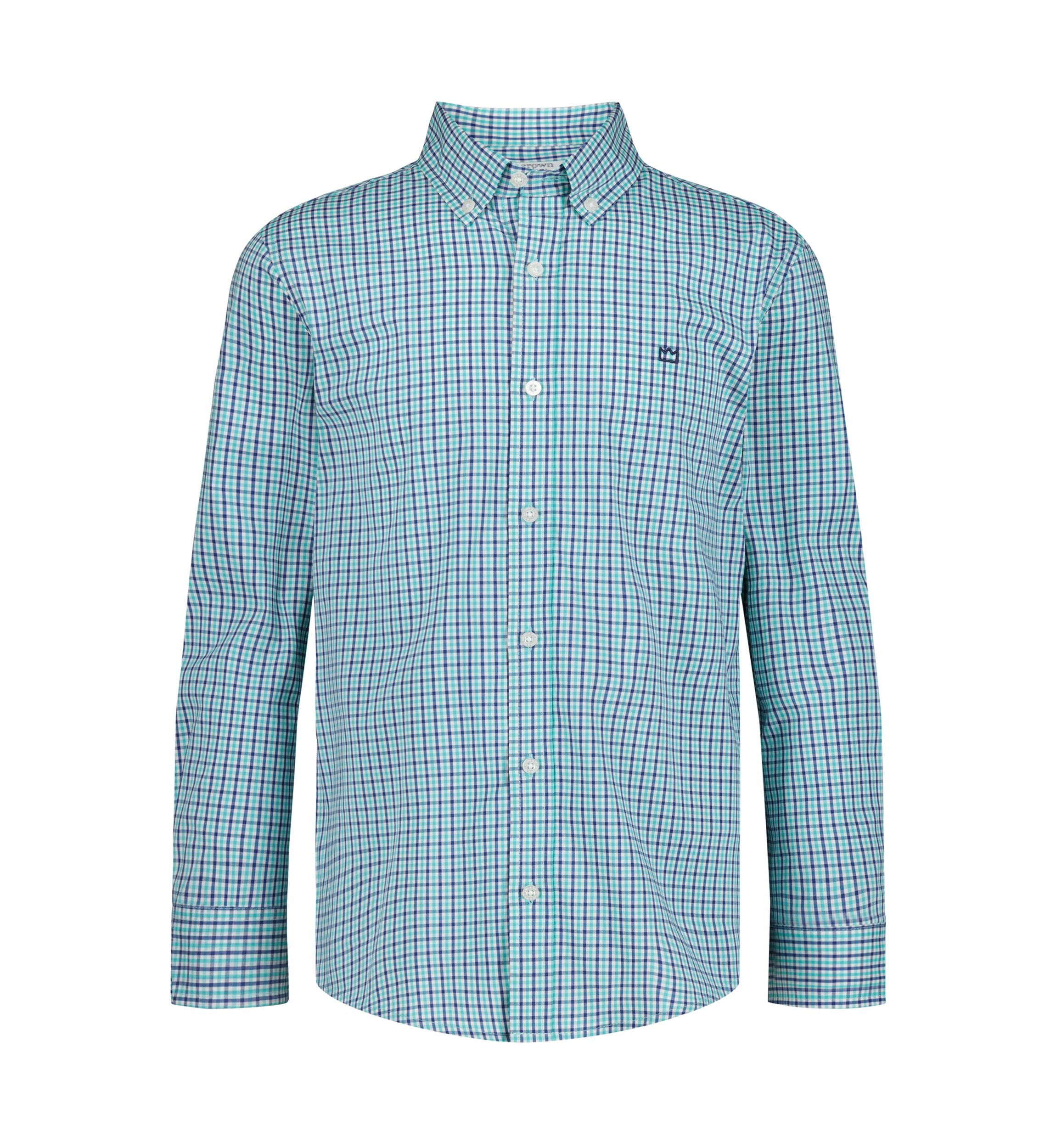 Boys 4-7 Gingham Poplin Shirt
