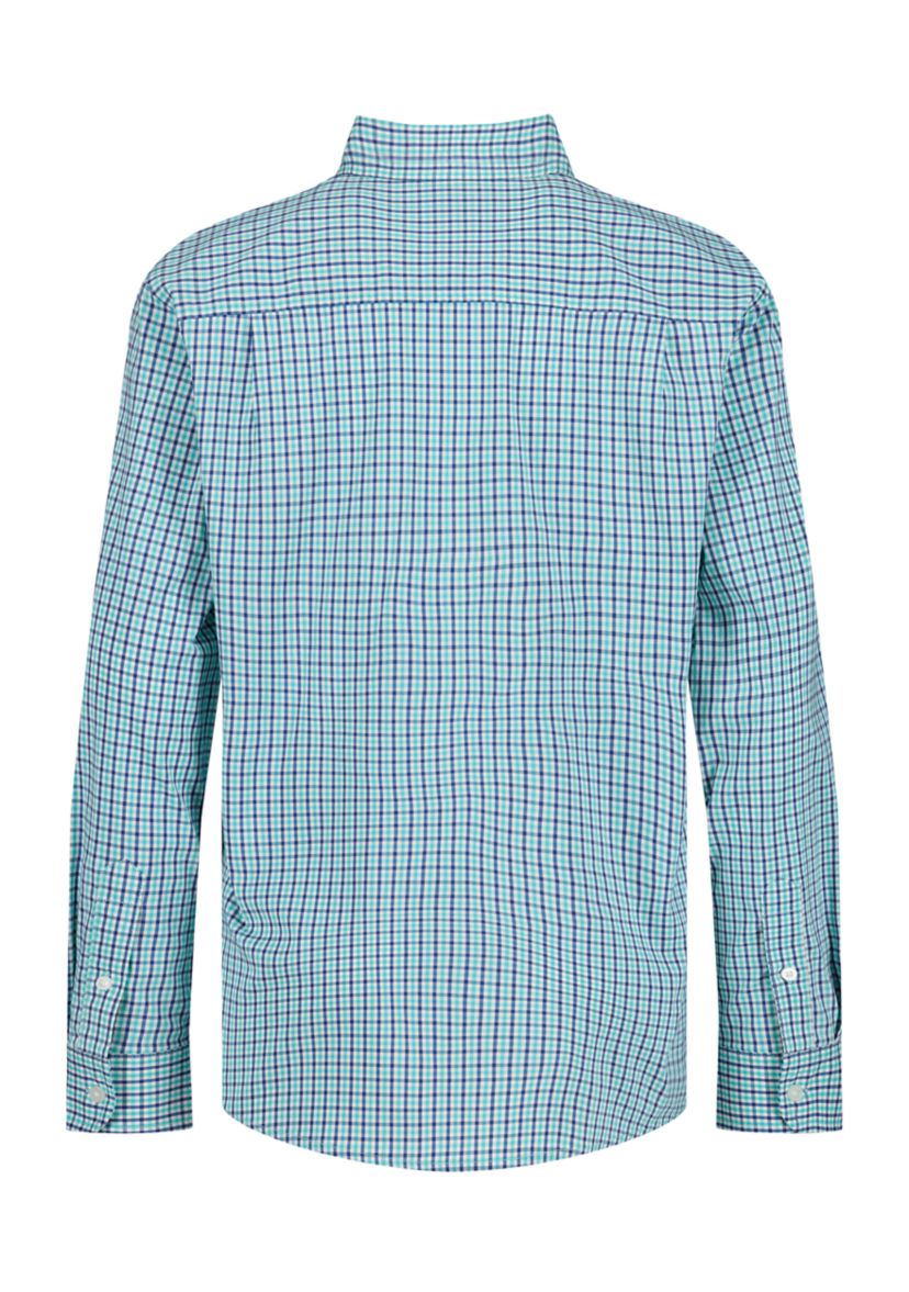 Boys 4-7 Gingham Poplin Shirt