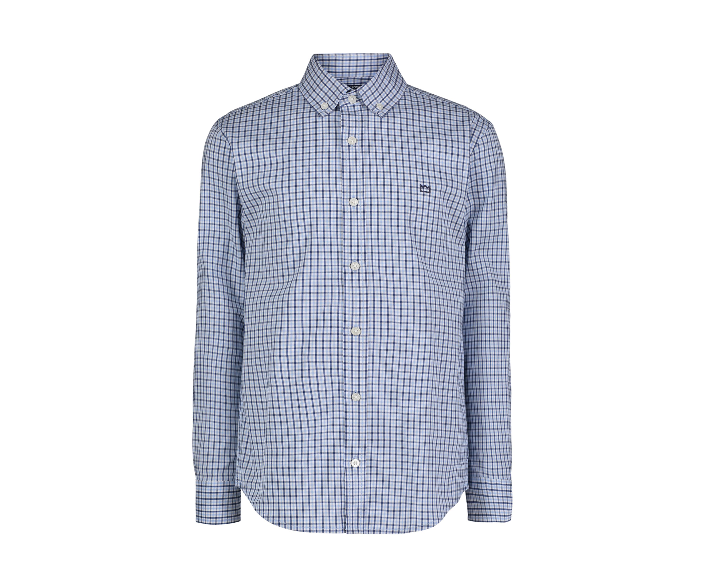 Boys 8-20 Woven Gingham Poplin Shirt