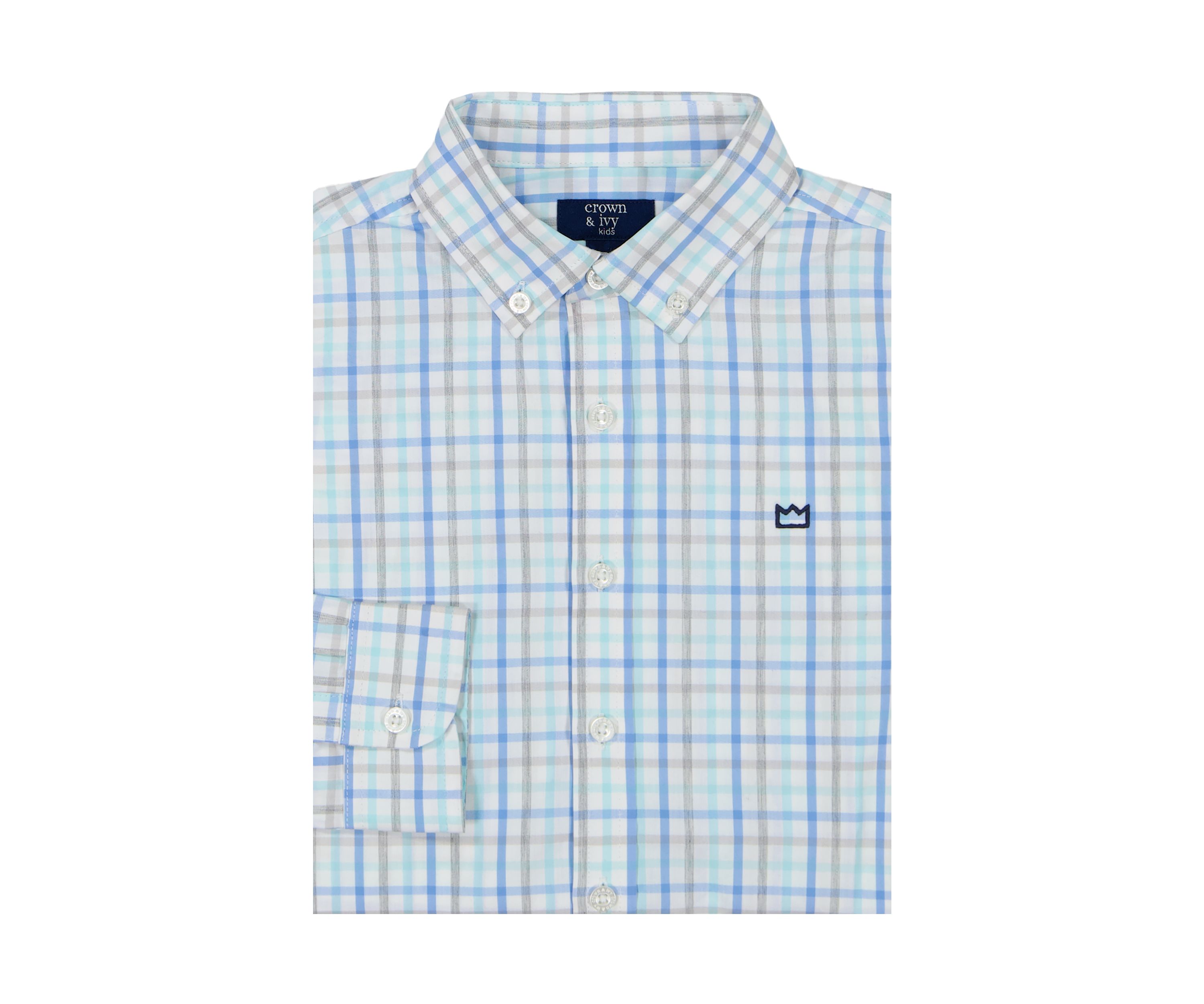 Boys 4-7 Woven Heather Poplin Shirt