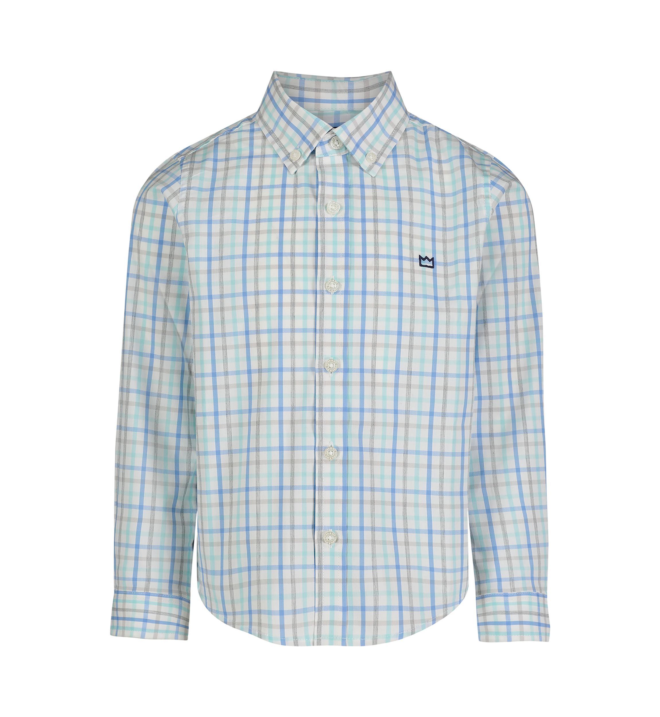 Boys 4-7 Woven Heather Poplin Shirt