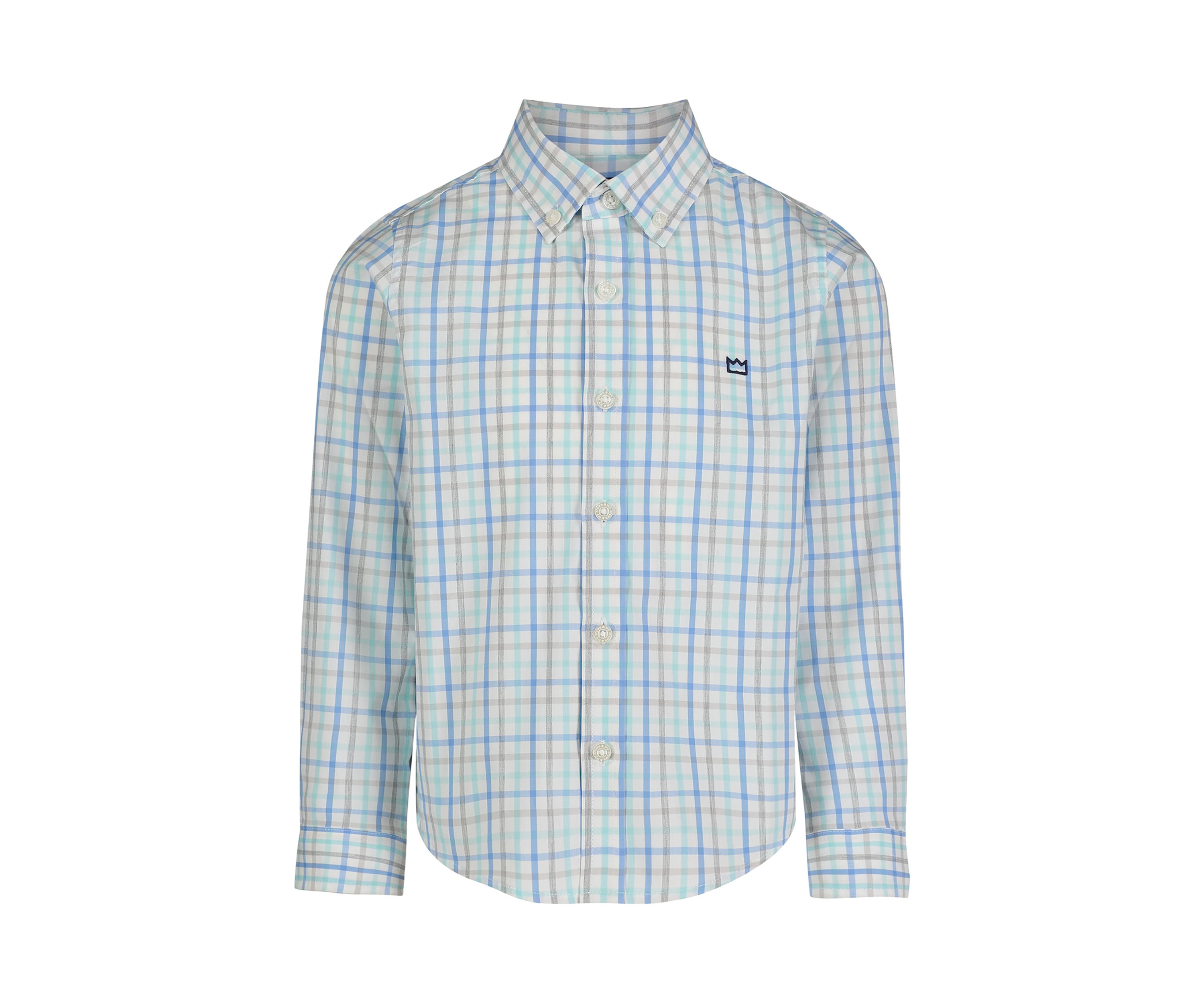 Boys 4-7 Woven Heather Poplin Shirt