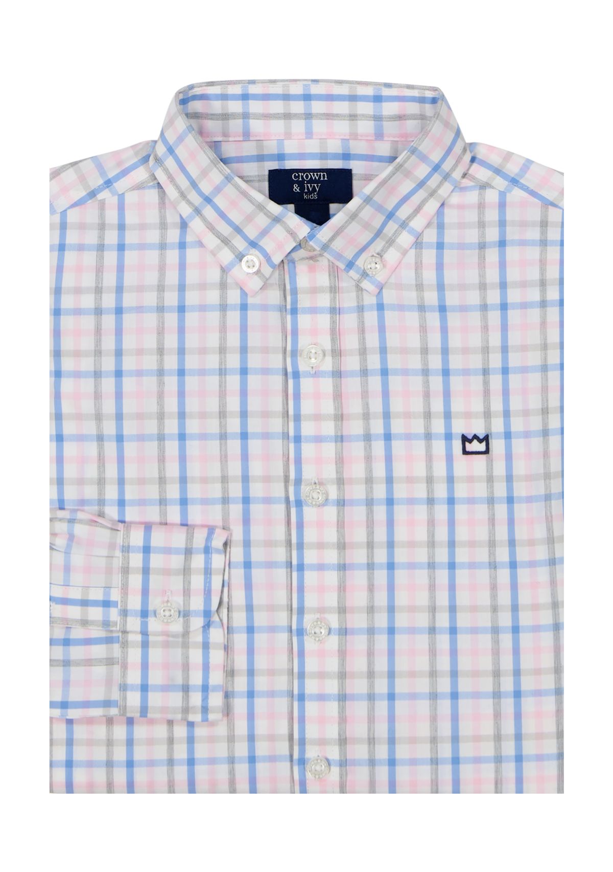 Boys 4-7 Woven Heather Poplin Shirt