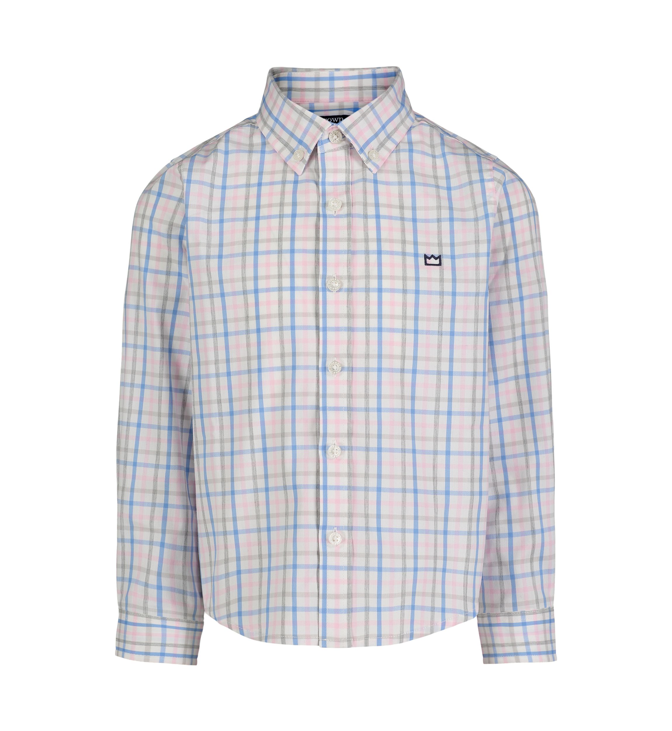 Boys 4-7 Woven Heather Poplin Shirt
