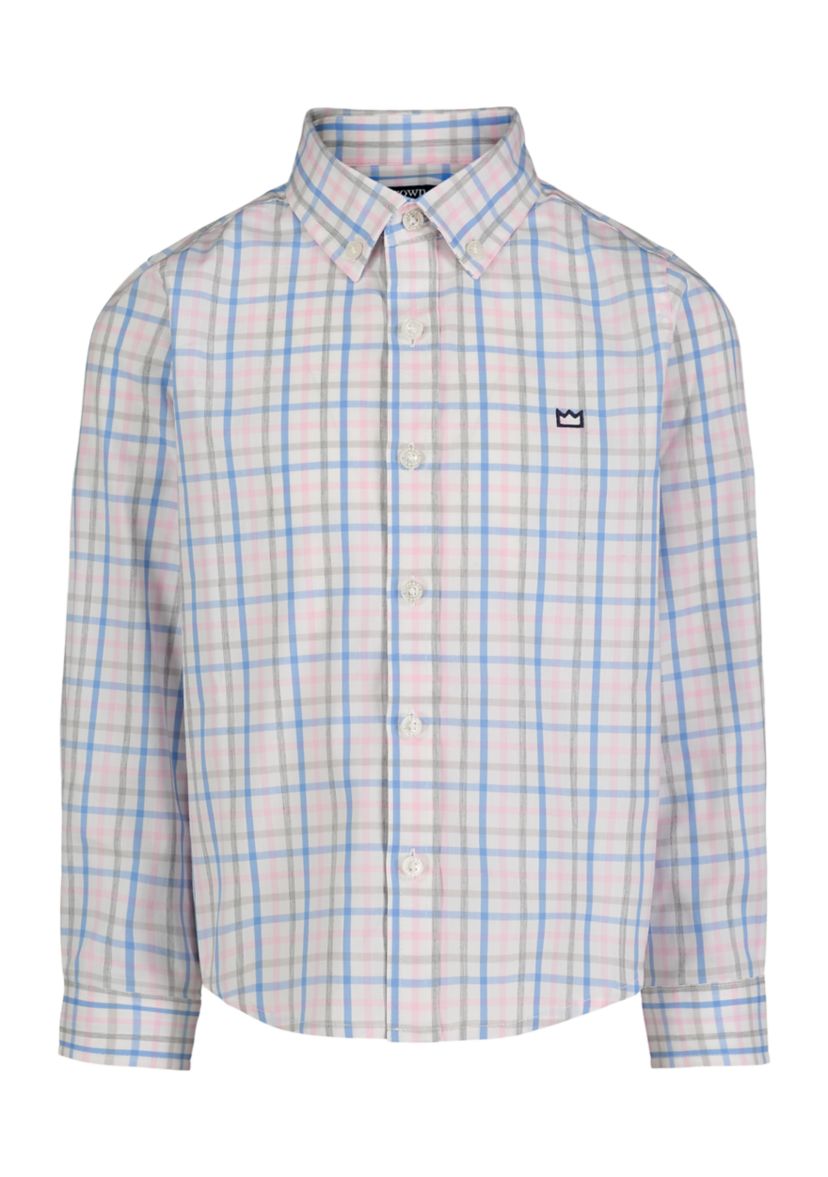 Boys 4-7 Woven Heather Poplin Shirt
