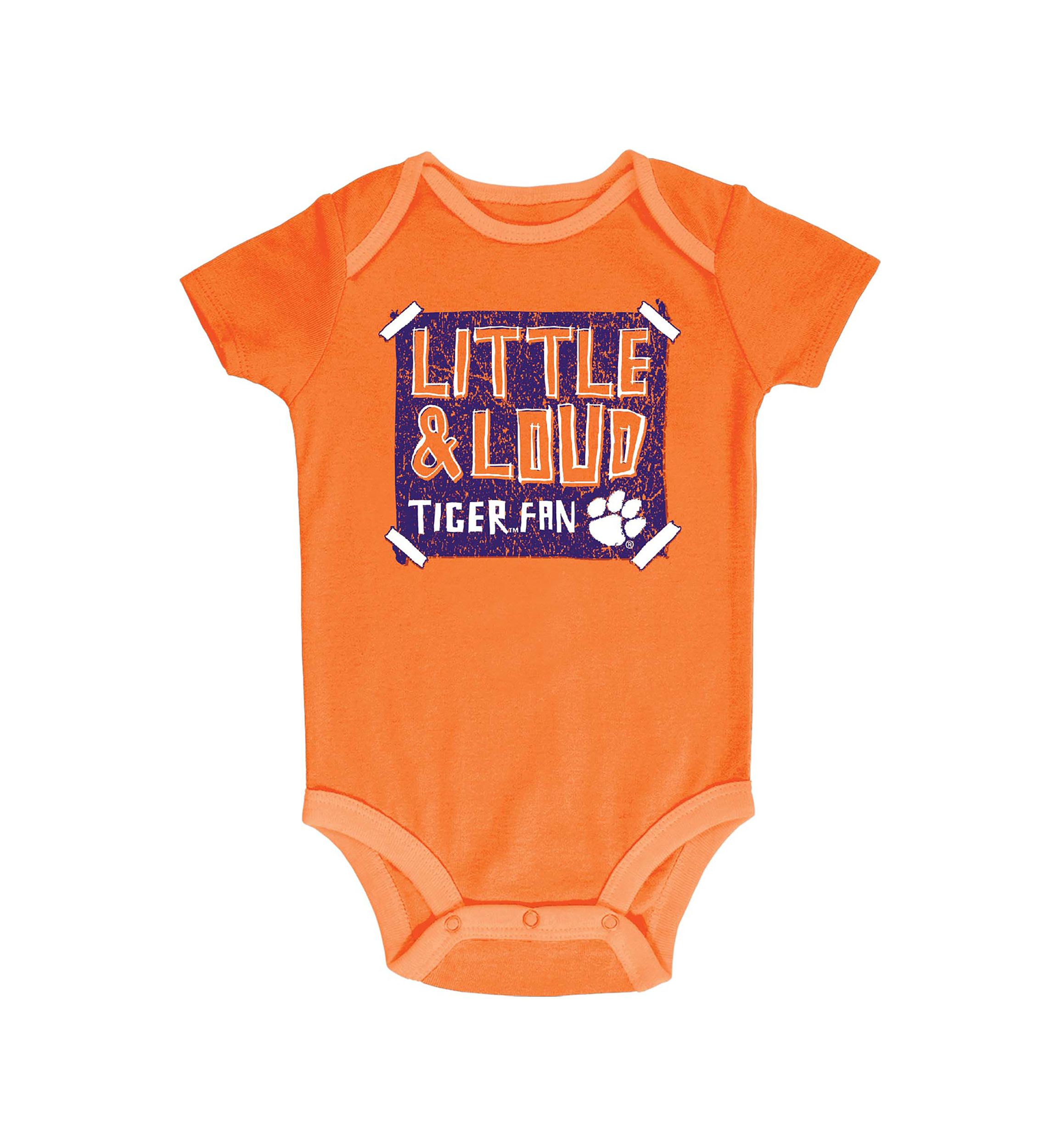 NCAA Baby Boys Clemson Tigers Orange Bodysuit Set - 3 Pack