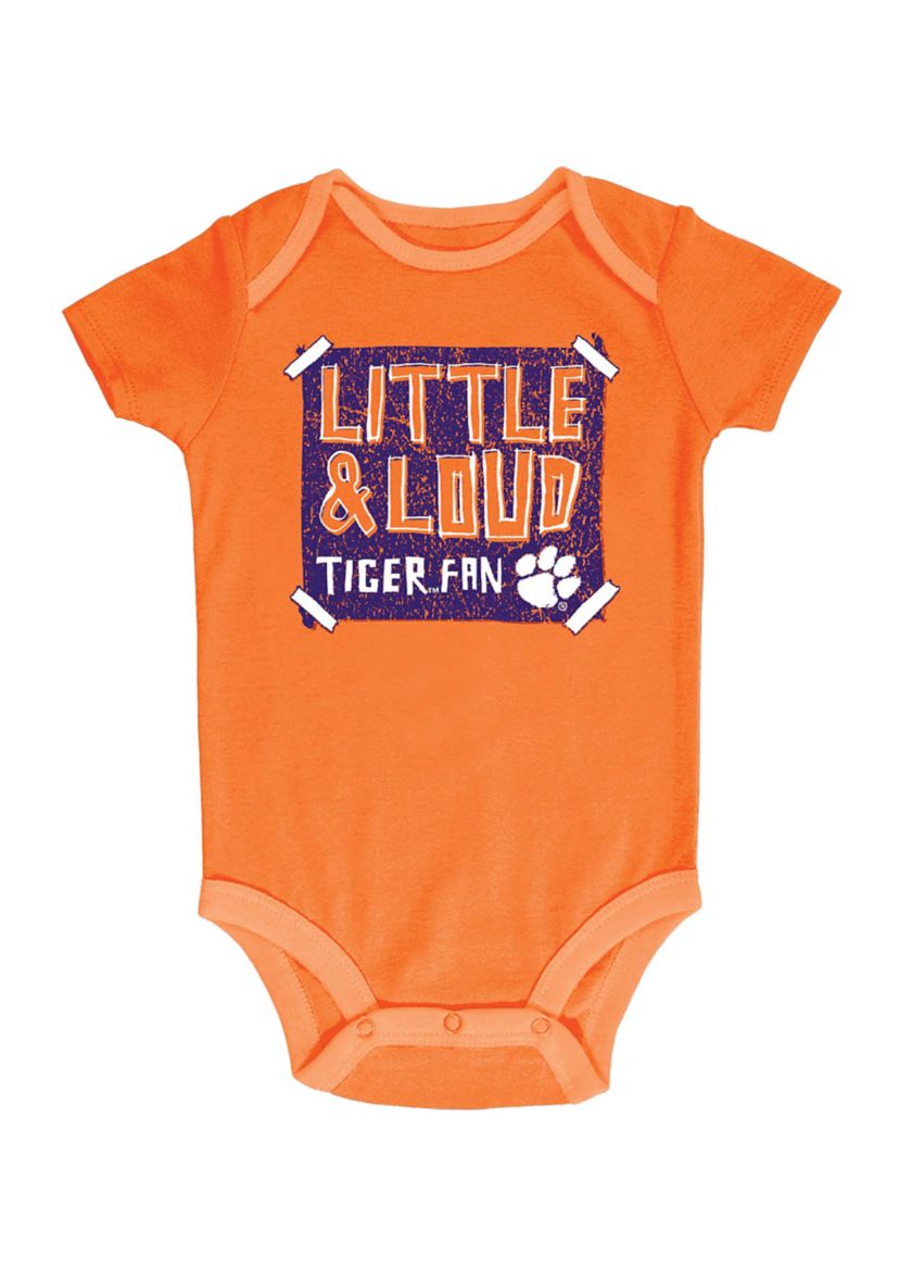 NCAA Baby Boys Clemson Tigers Orange Bodysuit Set - 3 Pack