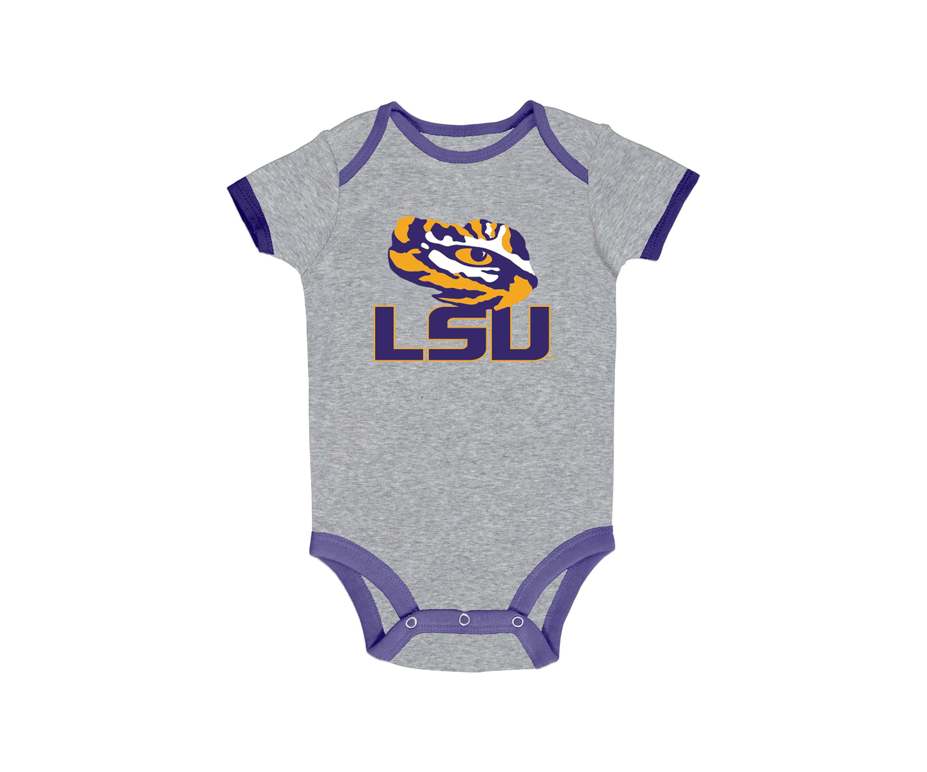 Baby Boys NCAA LSU Tigers Bodysuit Set - 3 Pack