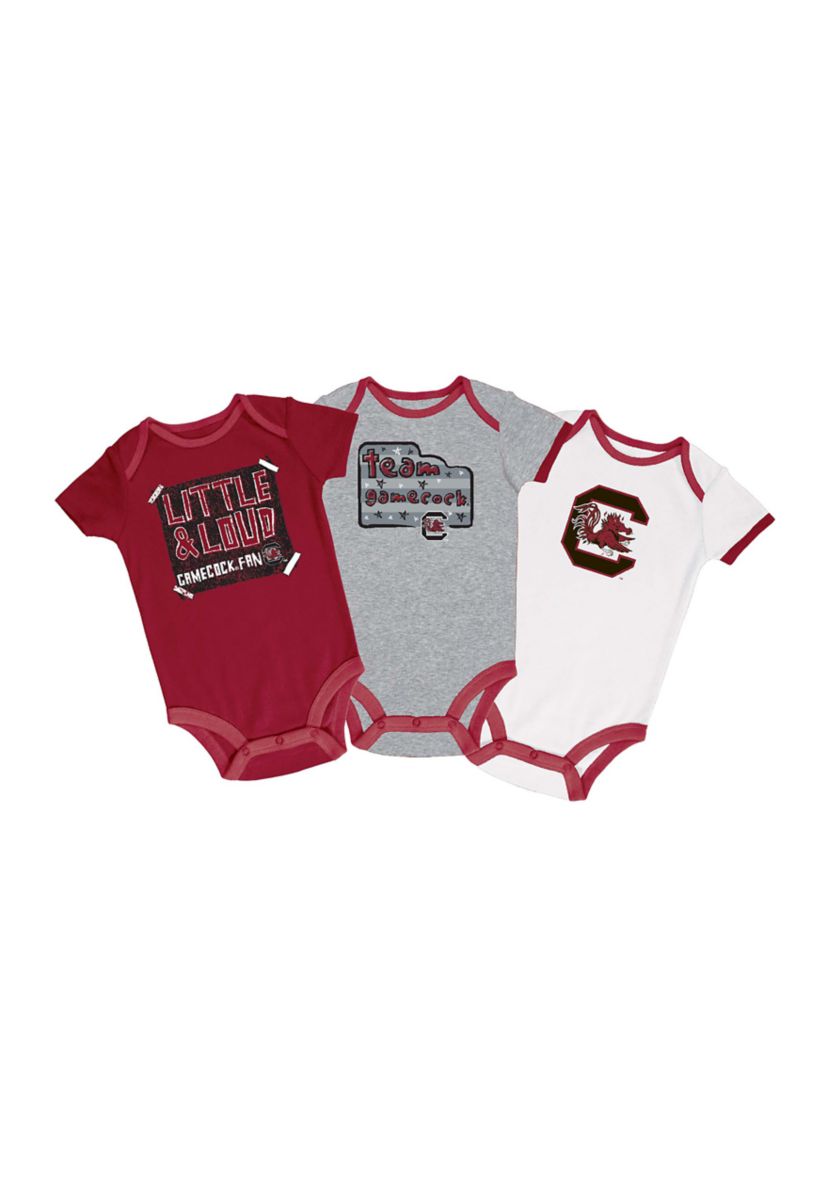 NCAA Baby Boys South Carolina Gamecocks Bodysuits - 3 Pack