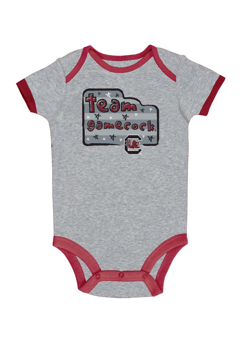 NCAA Baby Boys South Carolina Gamecocks Bodysuits - 3 Pack