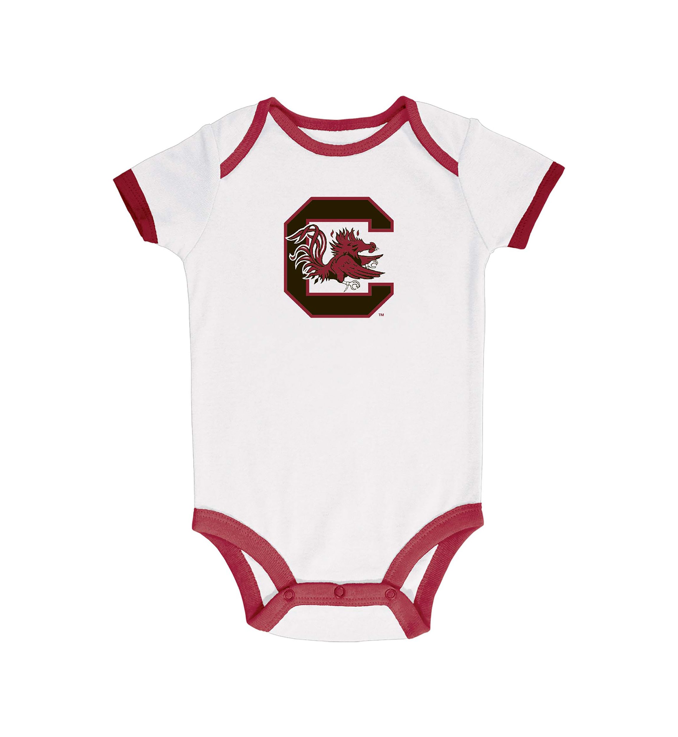 NCAA Baby Boys South Carolina Gamecocks Bodysuits - 3 Pack