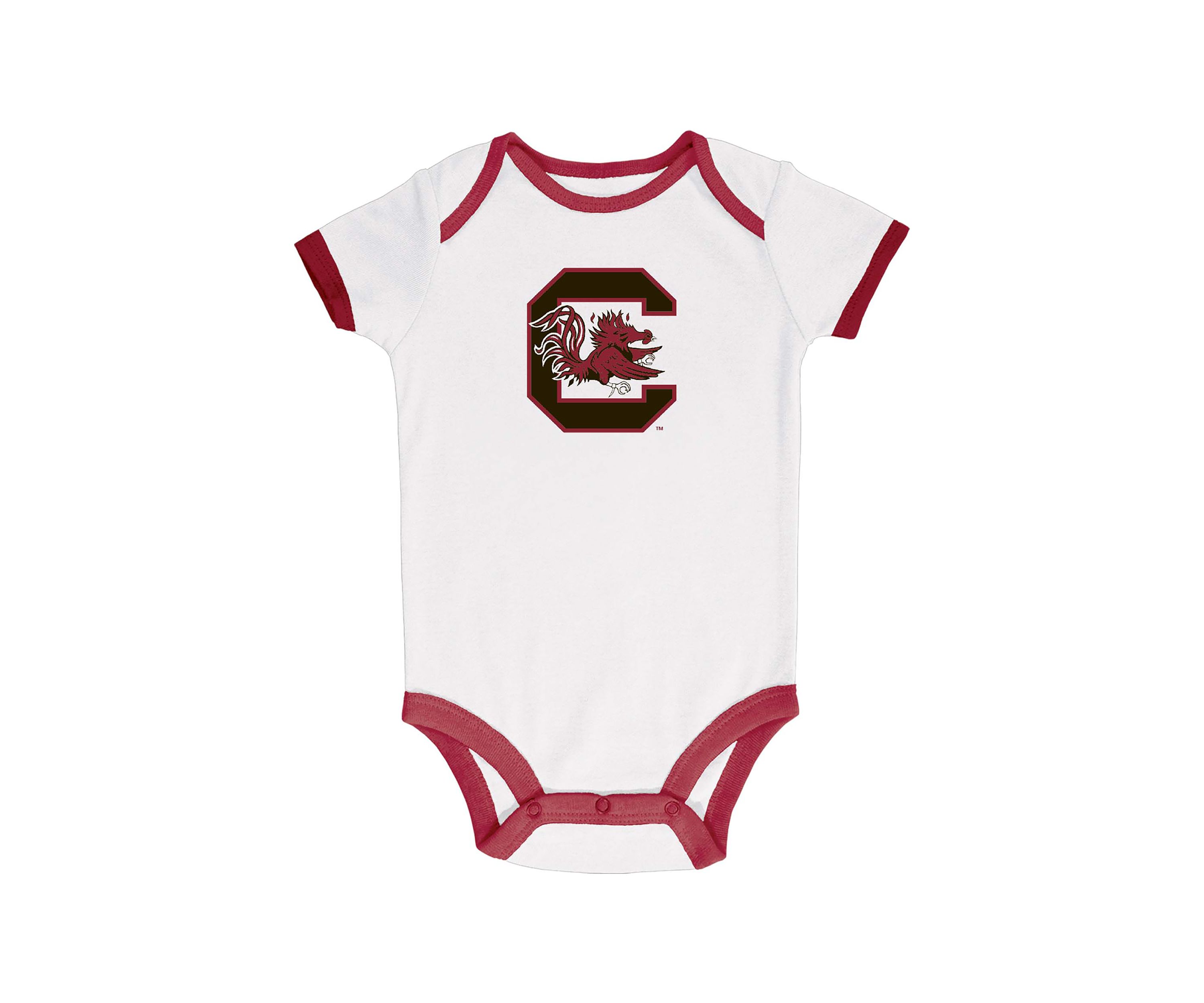 NCAA Baby Boys South Carolina Gamecocks Bodysuits - 3 Pack